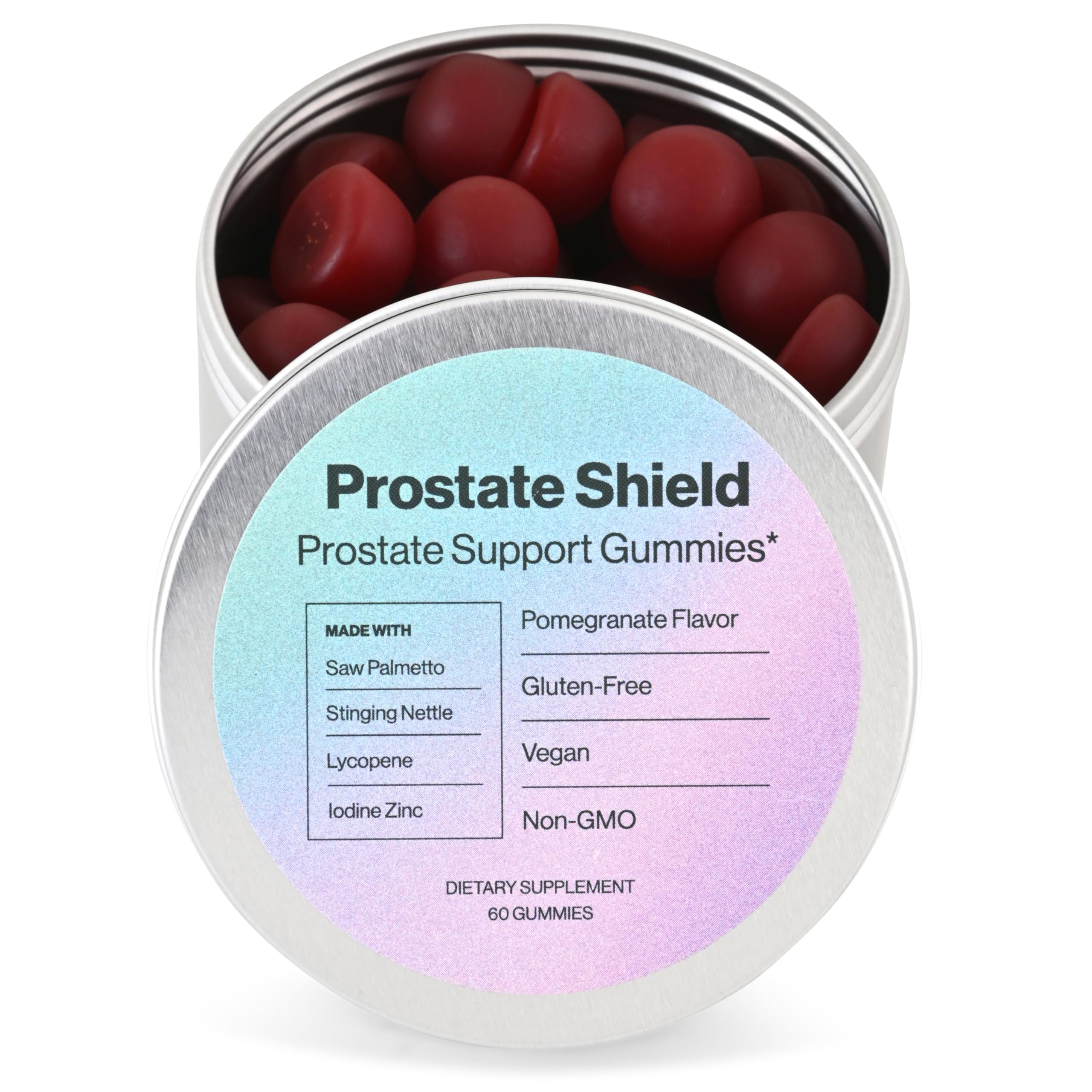 Prostate Shield Gummies for Men - Saw Palmetto & Lycopene Supplement for Prostate Health & Urinary Support | Natural Herbal Remedy for BPH, Frequent Urination & Nighttime Bathroom Trips