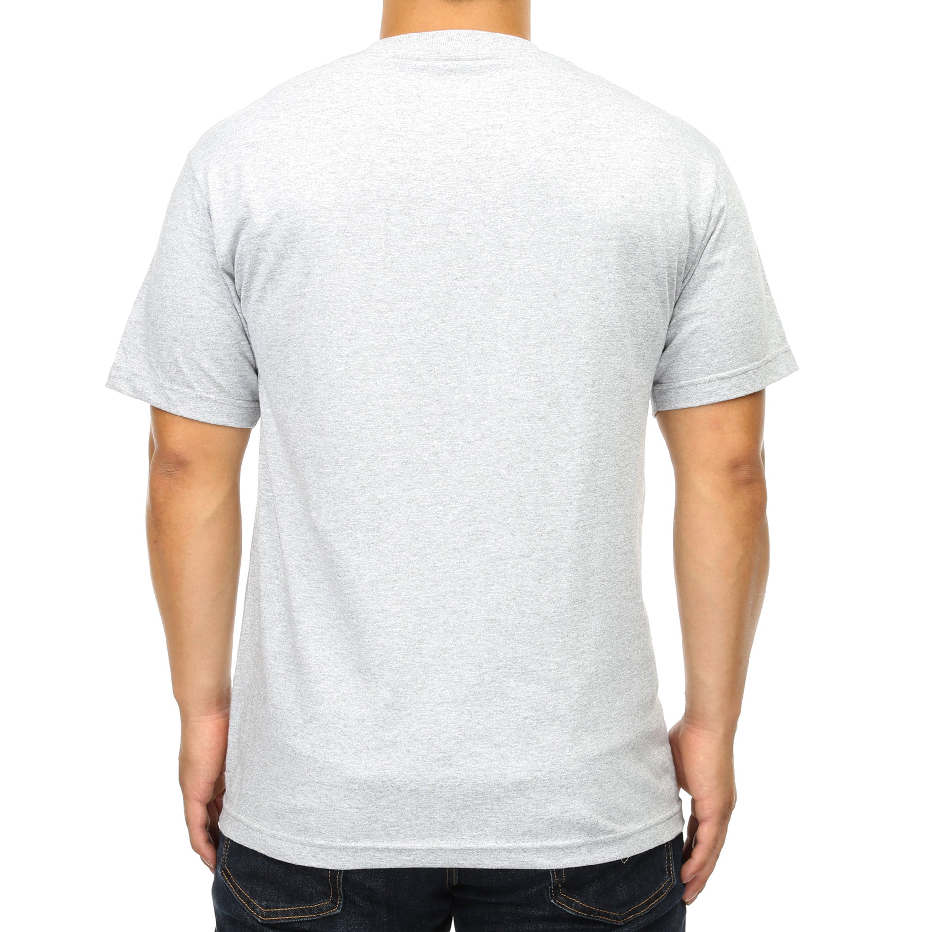 LRG Stacked Tee - Athletic Heather Cotton T-Shirt for Men | Comfortable Casual & Workout Shirt | Gym, Running, Streetwear Fashion