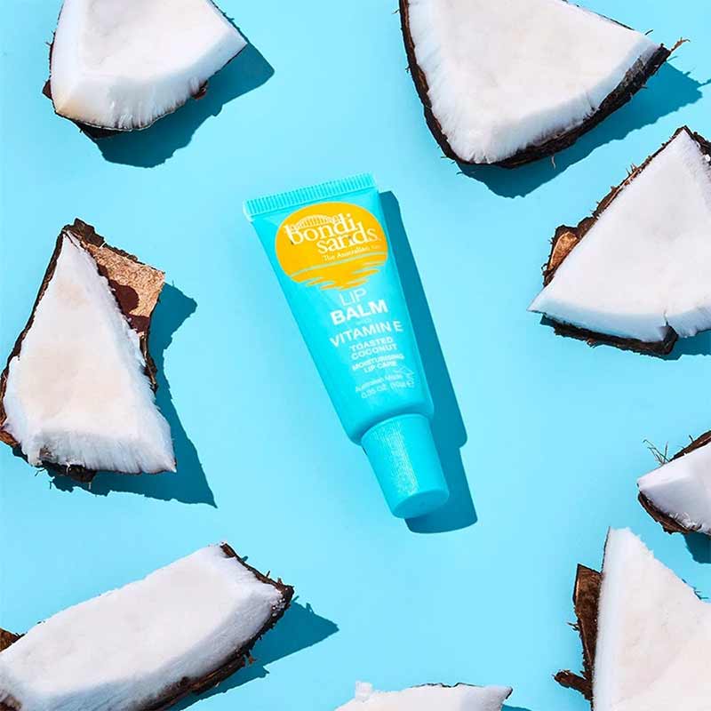 Bondi Sands Moisturizing Coconut Lip Balm with Vitamin E - Hydrating & Nourishing Lip Care for Dry, Chapped Lips - Perfect for Daily Use, Travel & Winter Protection