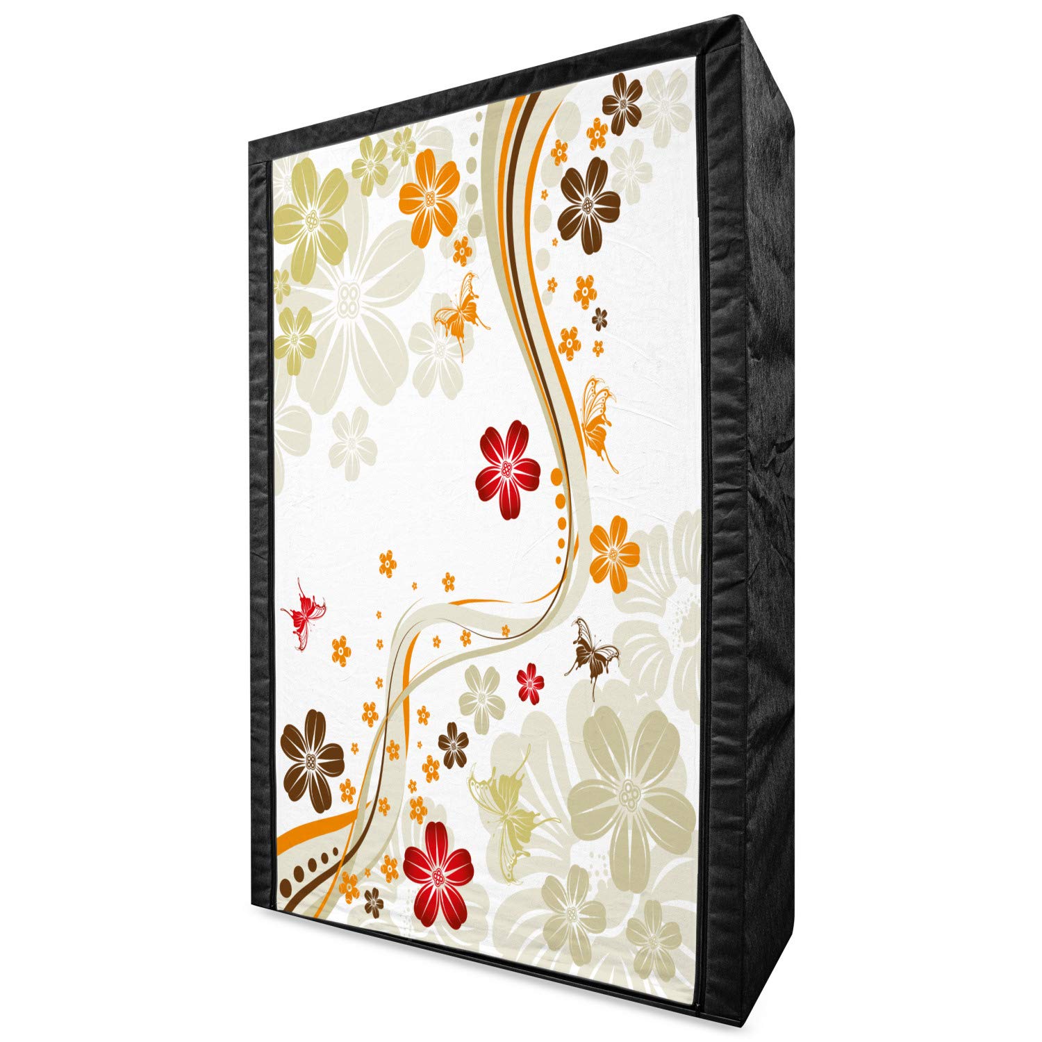 Ambesonne Floral Portable Fabric Wardrobe - 42.5
