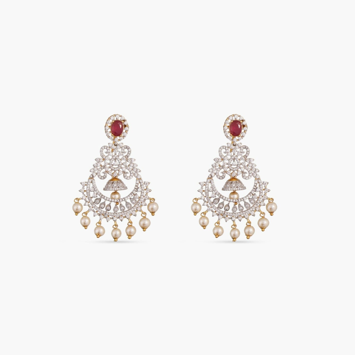 Anju Nakshatra Cubic Zirconia Statement Necklace Set - Elegant Jewelry for Women, Perfect for Weddings, Parties & Special Occasions