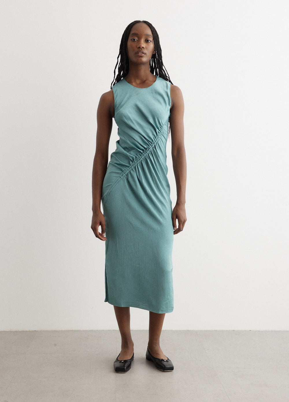 Allanna Dress Trellis C5215 23256 C5215 Green - Elegant Floral Print Summer Dress for Women, Perfect for Garden Parties, Weddings & Casual Outings