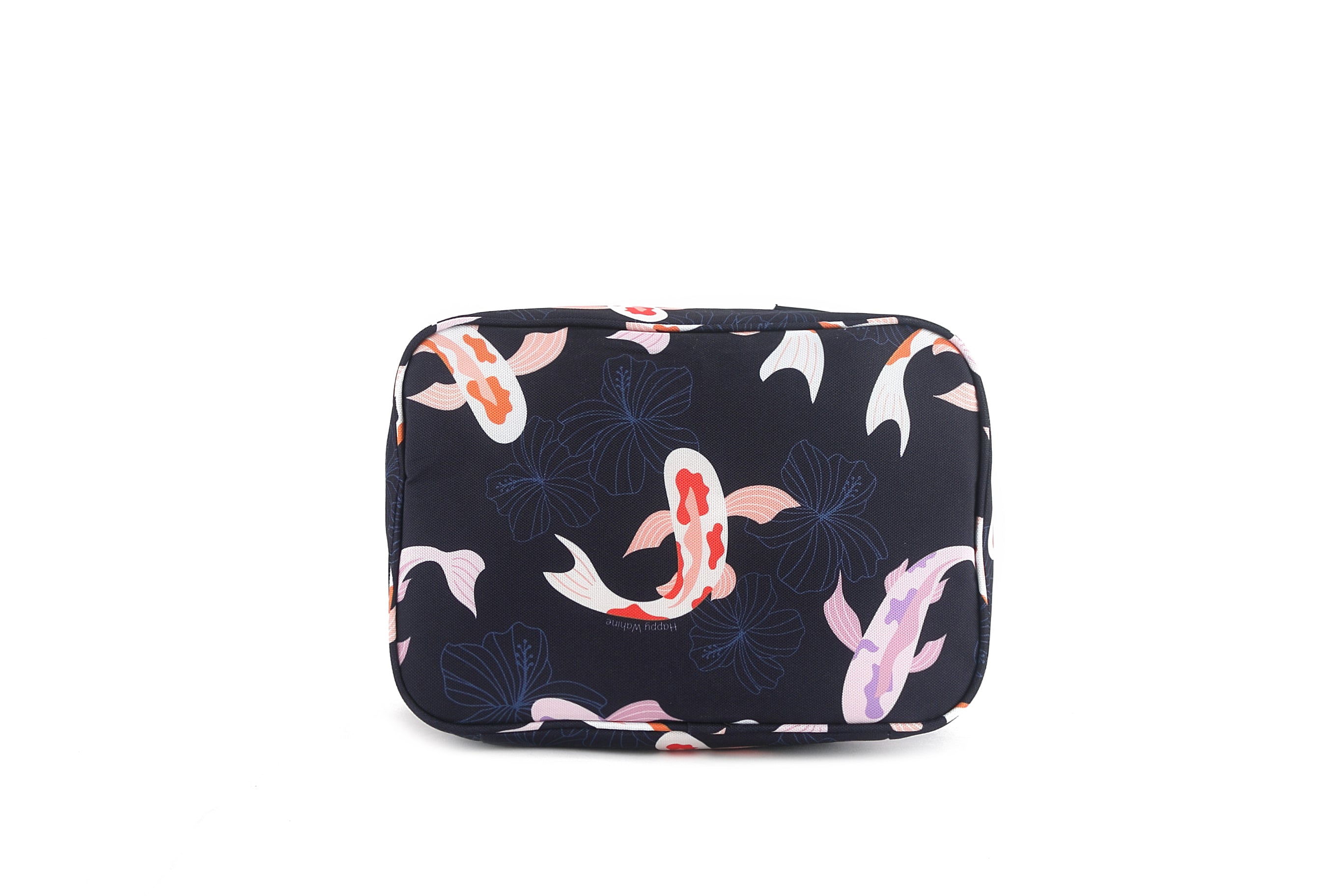 Premium Insulated Cooler Tote Bag - Medium Size, Stylish Koi Navy Design - Perfect for Beach Picnics, Camping Trips & Outdoor Adventures