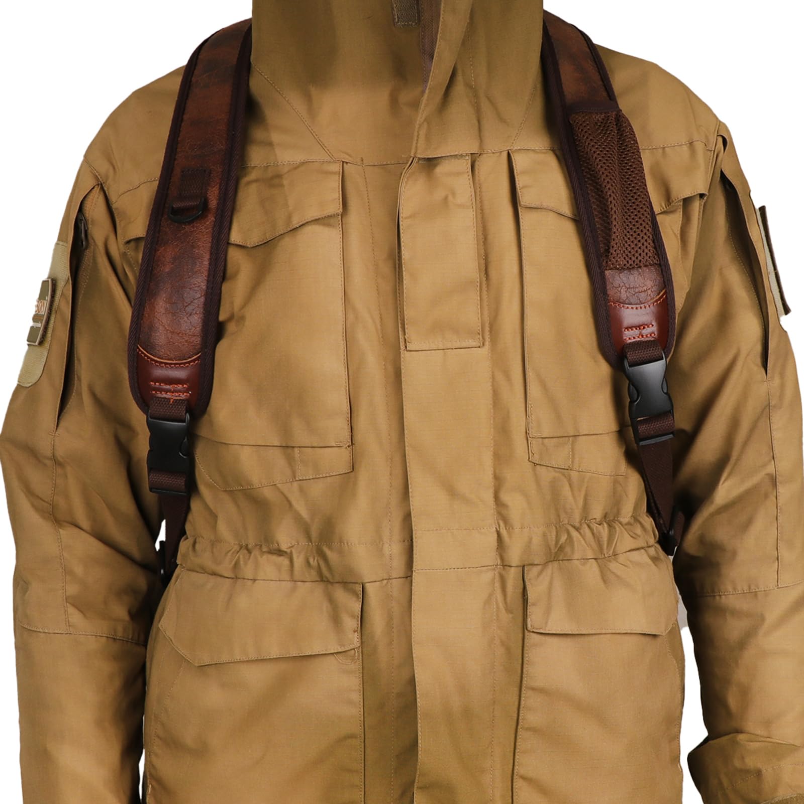 TOURBON PU Leather Backpack Style Rifle Sling - Adjustable Hunting & Shooting Shoulder Strap for Shotgun, Rifle, Bow - Perfect for Outdoor Adventures, Hunting Trips & Range Practice