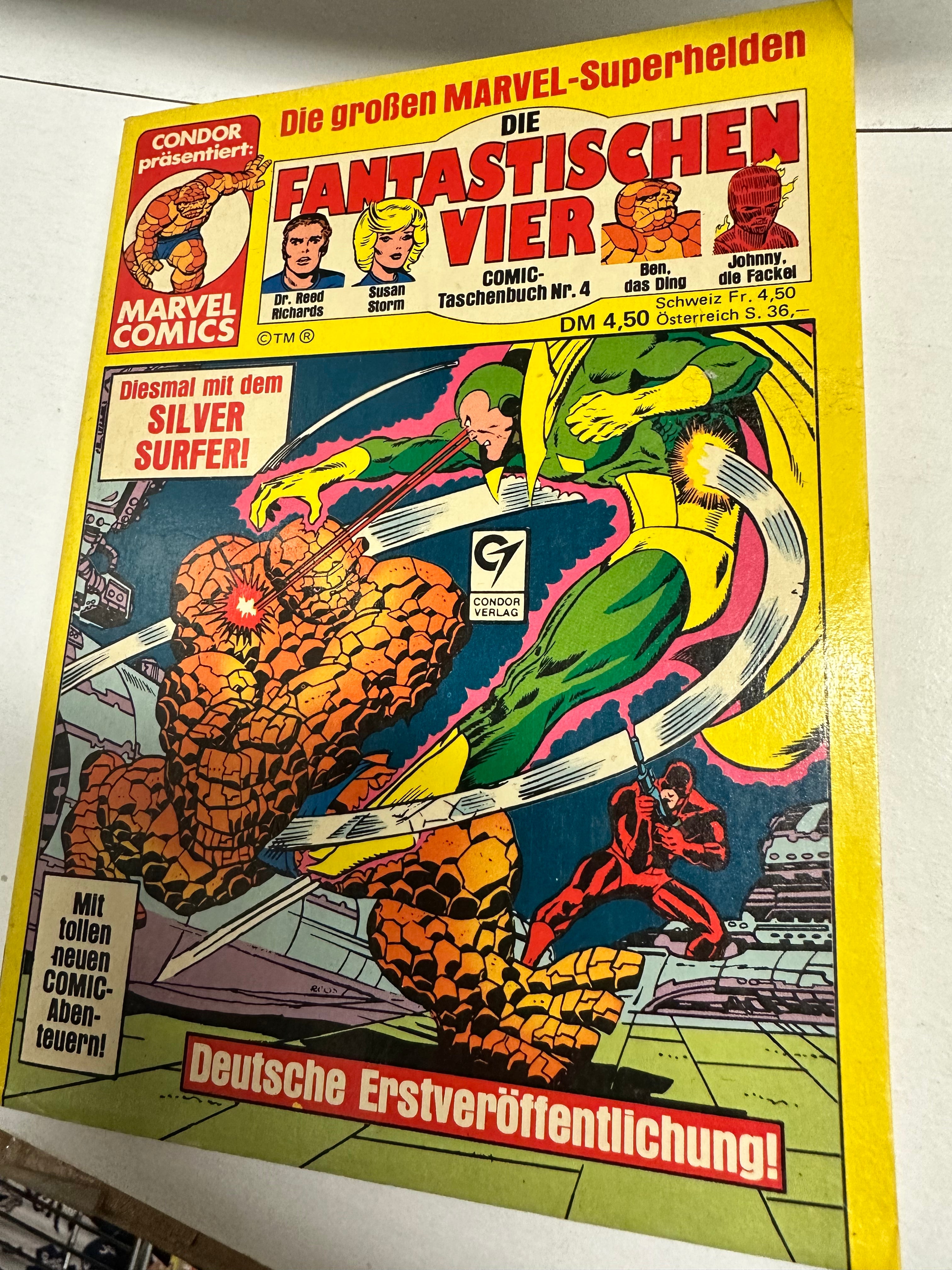 Rare Vintage Fantastic Four Marvel German Comic Book 1981 - Collectible Superhero Comics for Fans & Enthusiasts - Perfect for Display, Gifts & Comic Collections