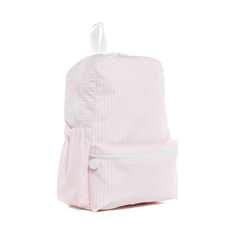 TRVL Design Backpacker Pimlico Stripe Pink Travel Backpack - Lightweight Durable Hiking Backpack for Women & Men, Perfect for Camping, Air Travel & Outdoor Adventures