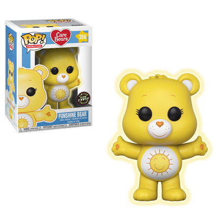 Funshine Bear Care Bears Pop! Vinyl Figure - Exclusive Chase Edition #356 - Perfect for Collectors & Care Bears Fans - Great for Display, Gifts & Pop Culture Decor