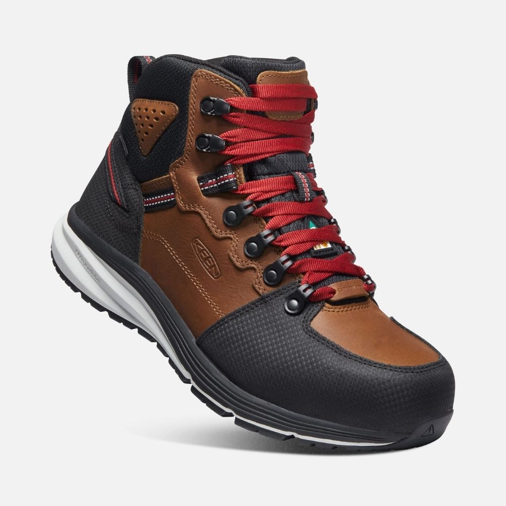 Keen Red Hook 6 Men's Waterproof Composite Toe Hiking Safety Boots - ASTM F2413 Certified Work Boots for Construction, Landscaping & Outdoor Adventures (Model 1025691)