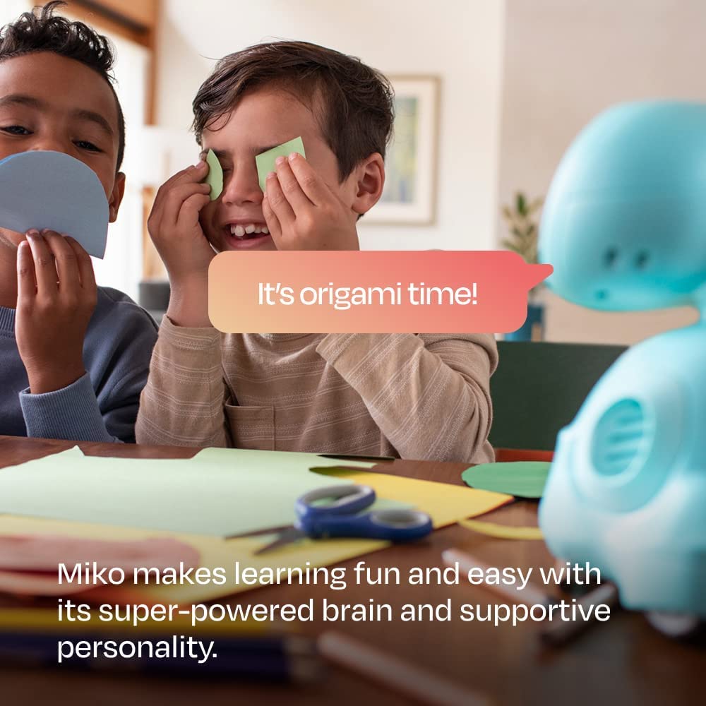 Miko 3: AI-Powered Smart Robot for Kids | Interactive STEM Learning Toy with Educational Apps & Games | Perfect Birthday Gift for Boys & Girls Ages 5-12 | Blue | Enhance Home Learning & Playtime Activities