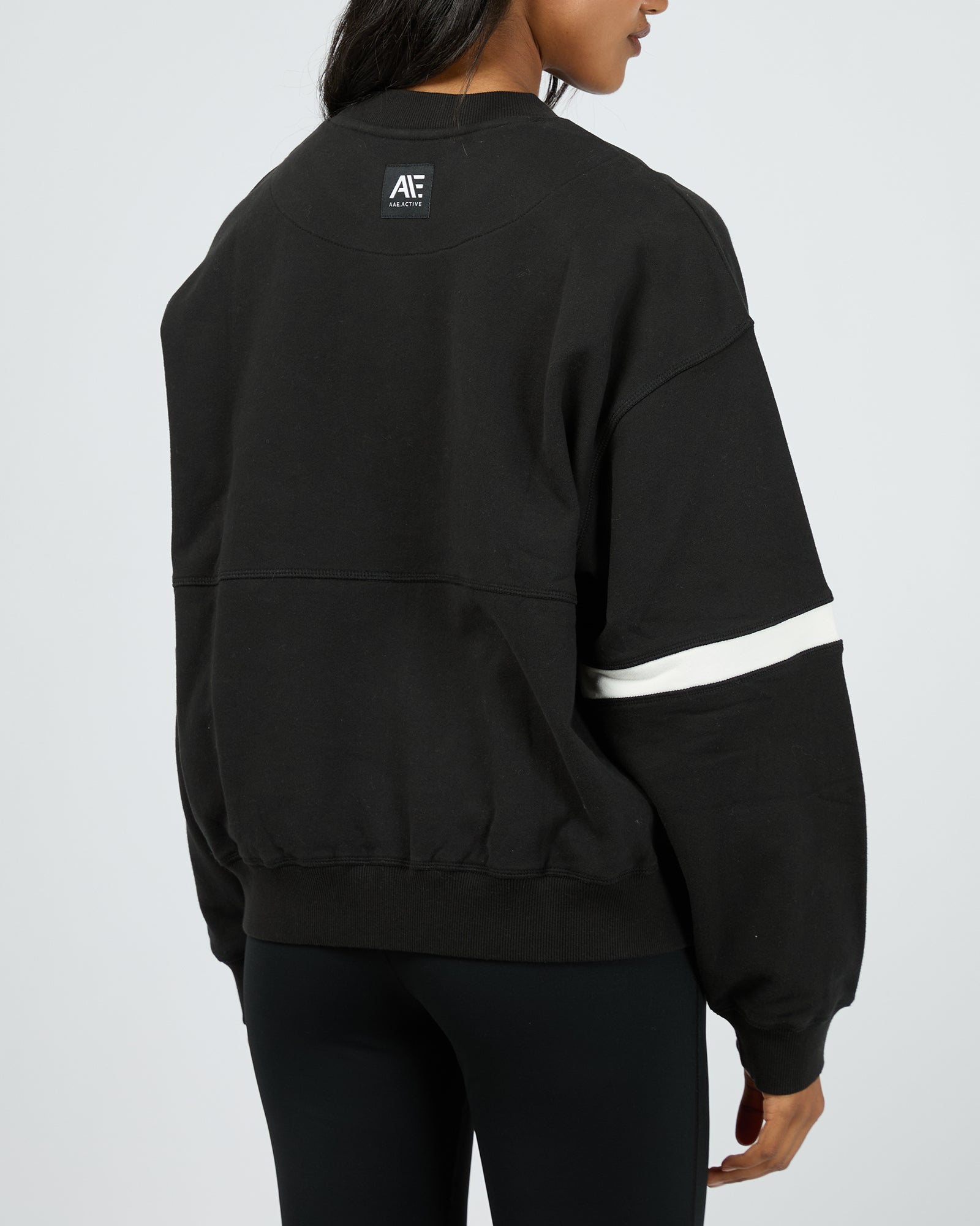 All About Eve Savannah Slouch Crew Black Sweater - Women's Casual Oversized Knit Pullover for Fall & Winter | Cozy Lounge Wear & Layering Essential