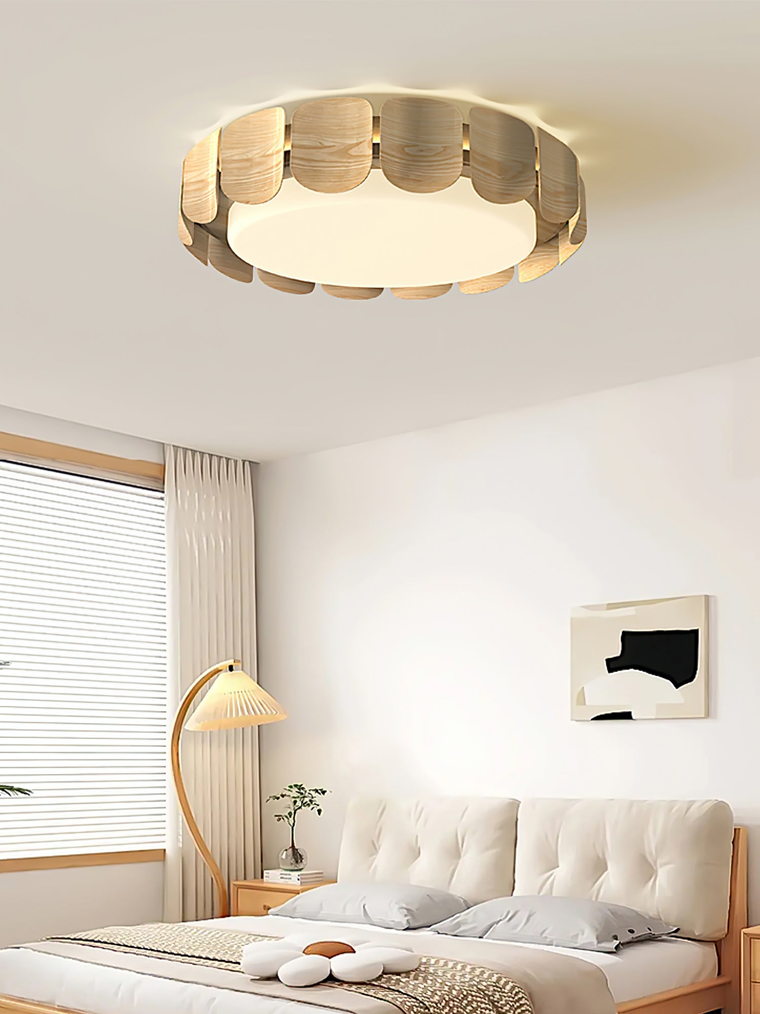 Cascadia Flare Ceiling Light - Modern LED Flush Mount Fixture for Bedroom, Kitchen & Living Room | Energy-Efficient Indoor Lighting Solution