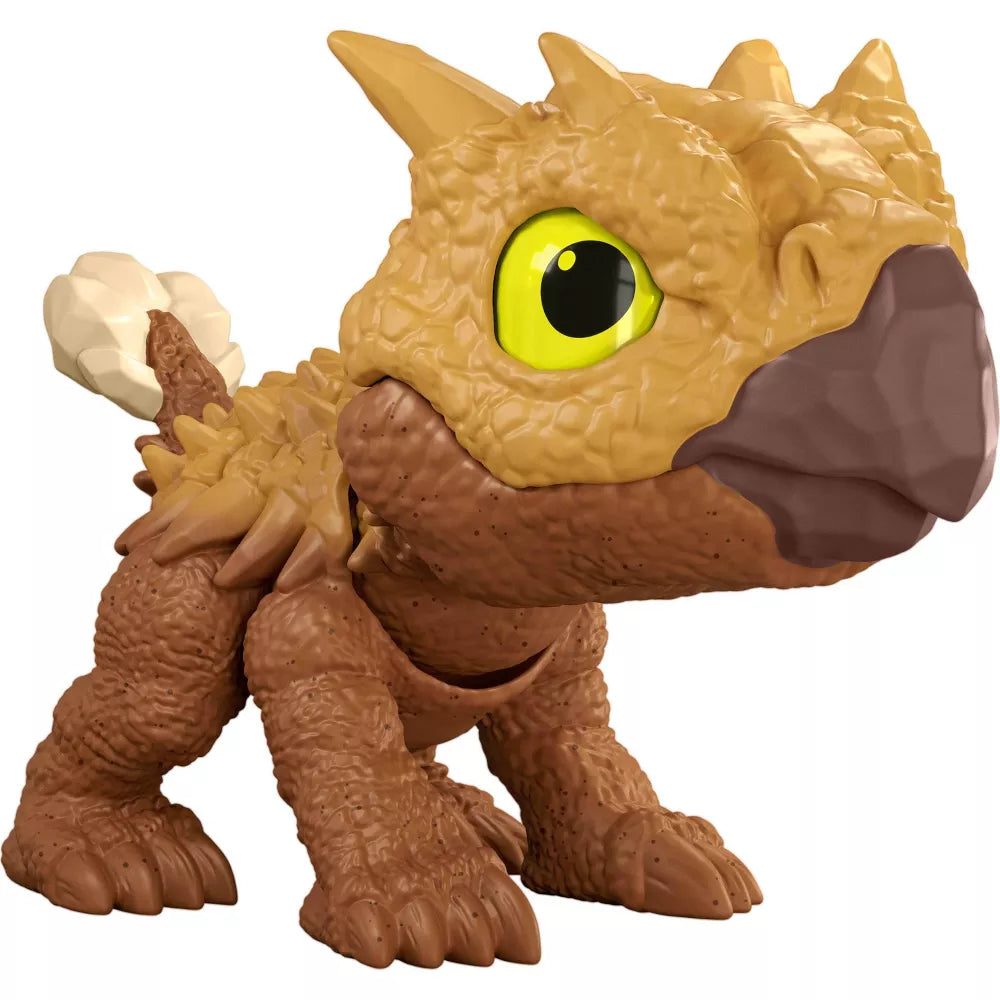 Jurassic World Mighty Little Biters Ankylosaurus Dinosaur Toy - Realistic Dinosaur Figure for Kids Collection, Gift & Play | Perfect for Birthday Parties, Classroom Rewards & Jurassic-Themed Adventures