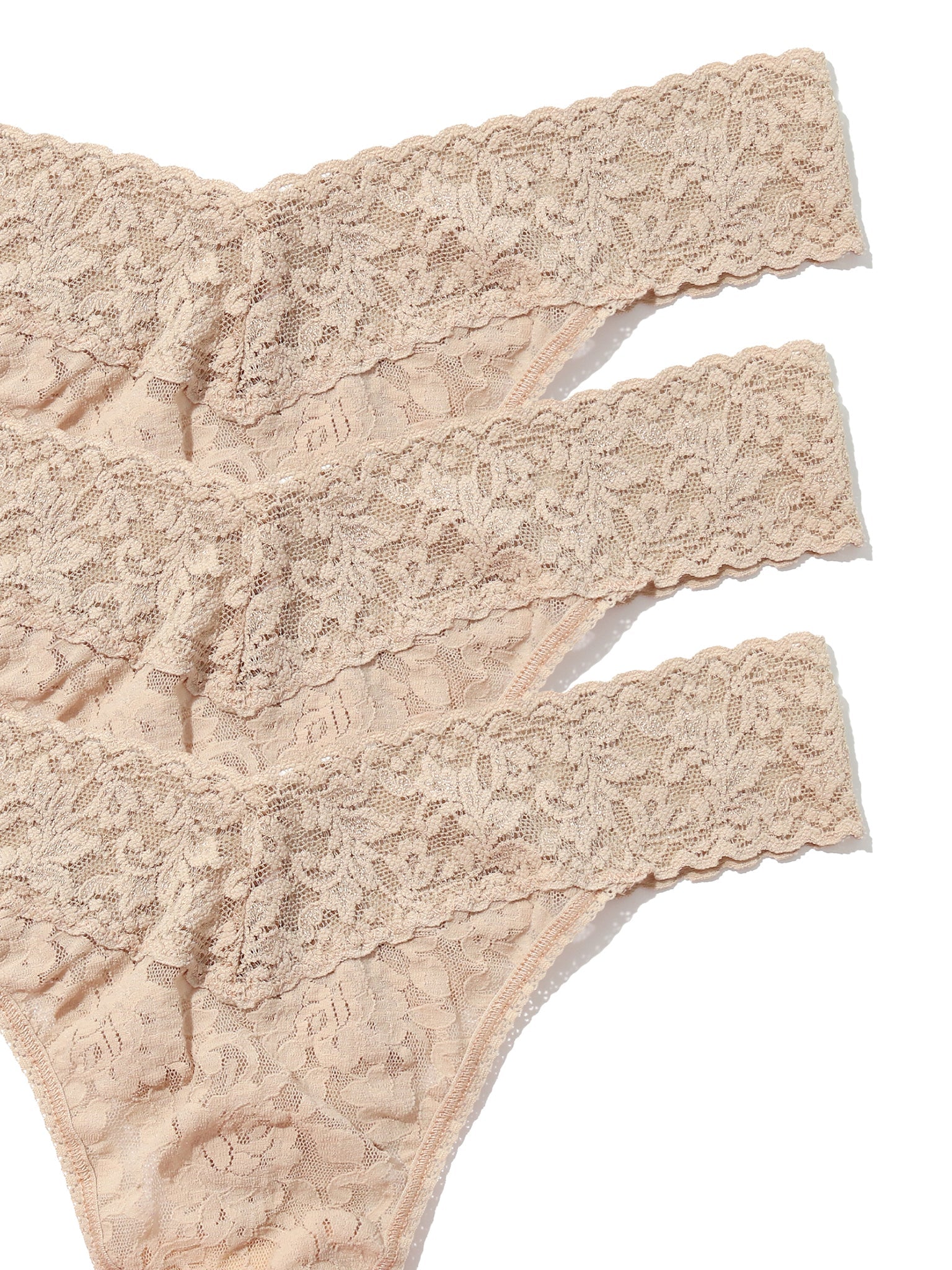3 Pack Original Rise Thongs Chai Tea - Comfortable & Stylish Women's Underwear for Daily Wear, Yoga, and Lounge