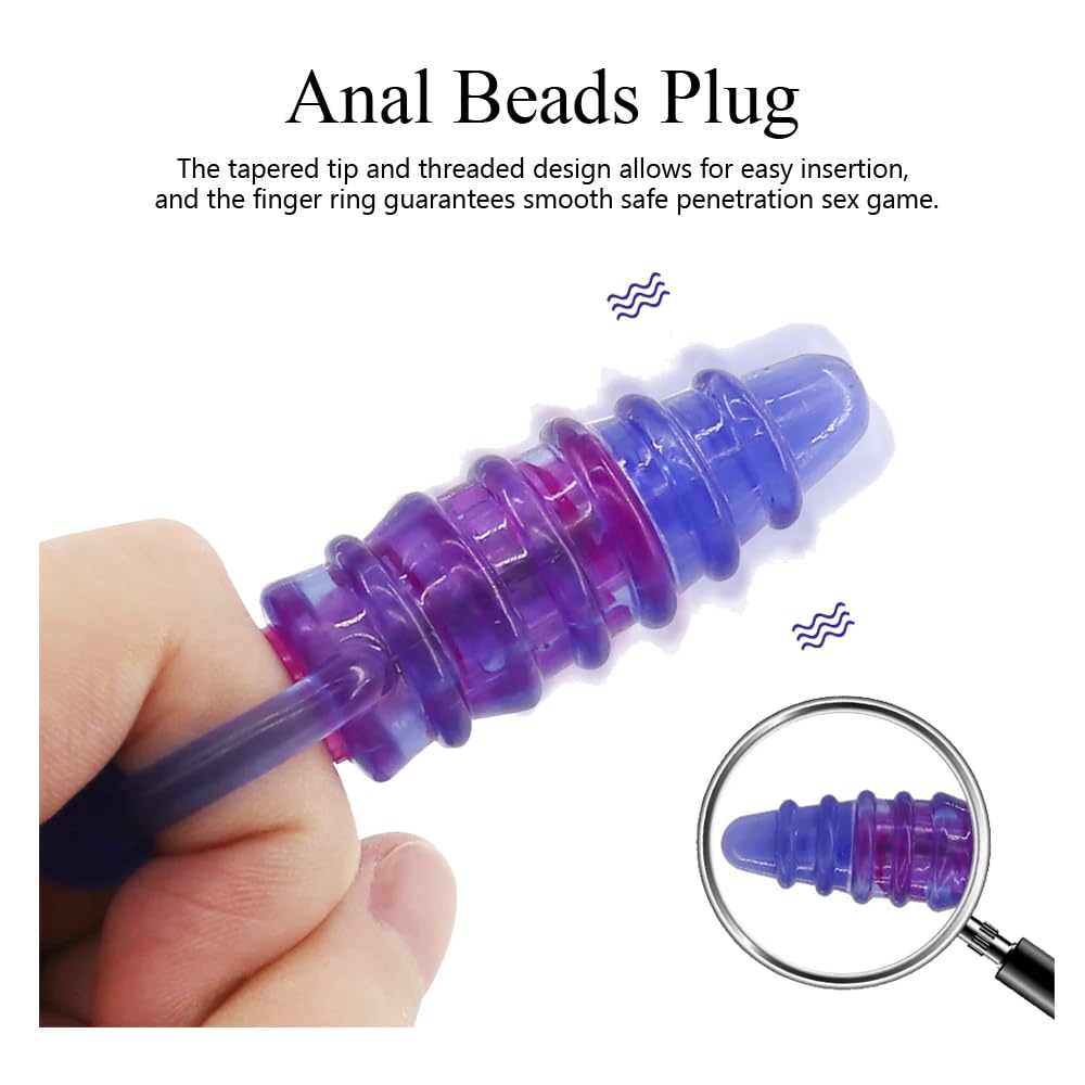 Vibrating Anal Plug with Pull Ring - Mini Butt Plug Anal Vibrator for Prostate Massage & Pleasure | BDSM Sex Toy for Men, Women & Couples | Perfect Beginner Anal Toy for Solo Play & Couples Gift