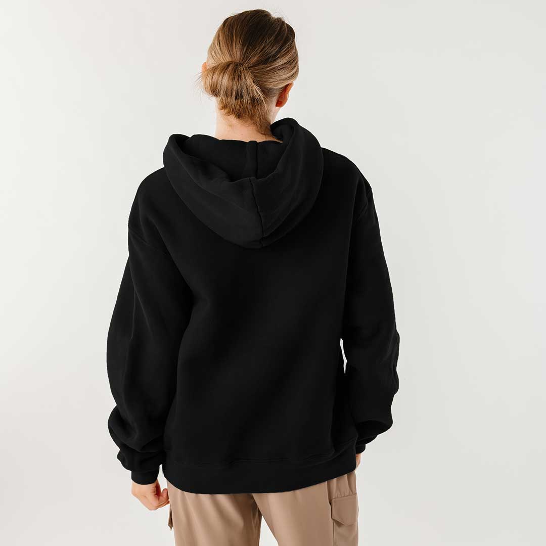 Arrive Hoodie for Men & Women - Soft Black Pullover Sweatshirt for Casual Wear, Gym & Outdoor Activities