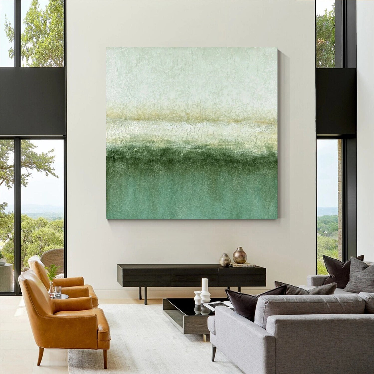 Abstract Painting #AB 428 - Modern Wall Art for Home & Office Decor | Unique Handmade Canvas Artwork for Living Room, Bedroom & Workspace