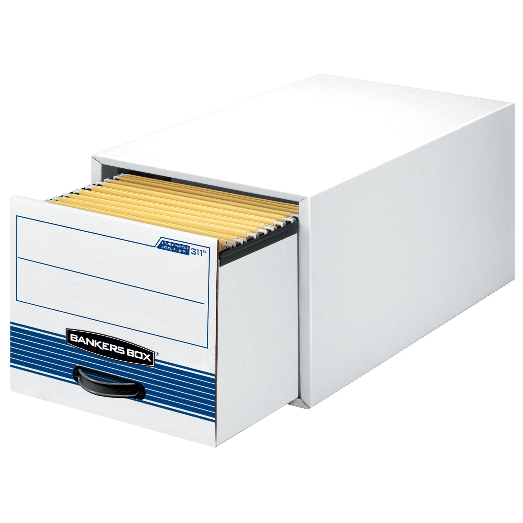 Bankers Box Stor/Drawer Record Storage Box (00311) - Letter Size File Organizer for Office, Home & Business - Perfect for Document Filing, Tax Records & Legal Paperwork Storage