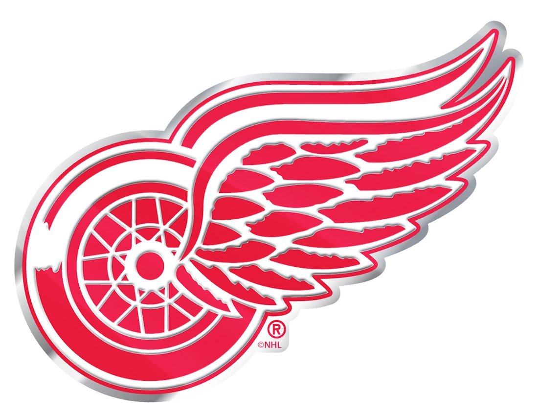 Detroit Red Wings Aluminum Auto Emblem - Official NHL Car Badge for Trucks & SUVs - Weatherproof Metal Logo Decal for Fans - Perfect for Tailgating, Game Days & Car Enthusiasts