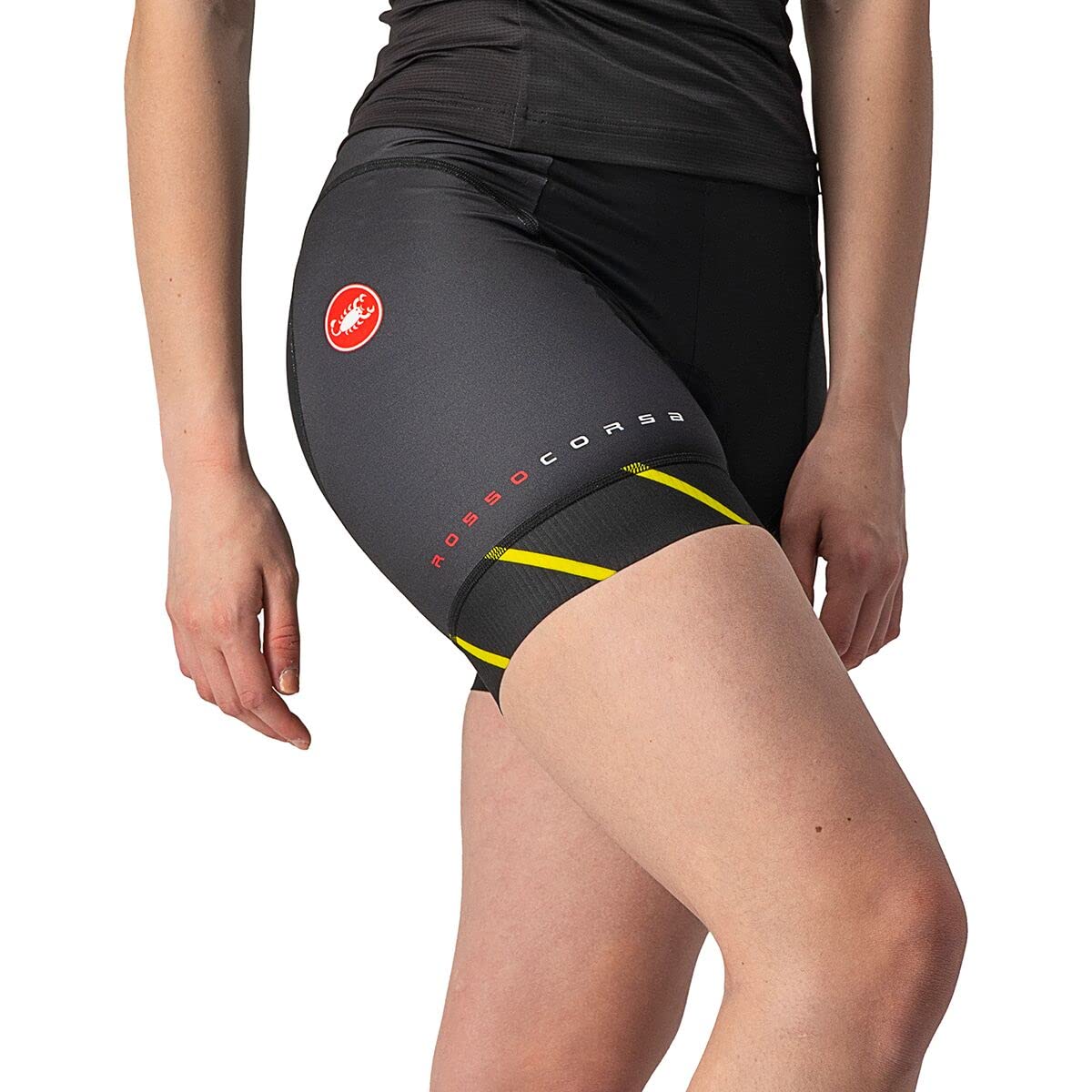 Castelli Free 2 Women's Cycling Shorts - Electric Lime, XL - Perfect for Road Biking & Indoor Training