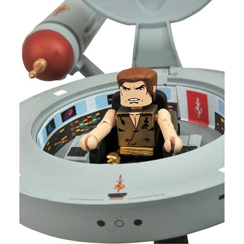 Star Trek EE Entertainment Earth Mirror Mirror Minimates Enterprise Vehicle - Collectible Action Figure Set for Sci-Fi Fans & Model Enthusiasts - Perfect for Display, Gifts, and Role-Playing Scenes