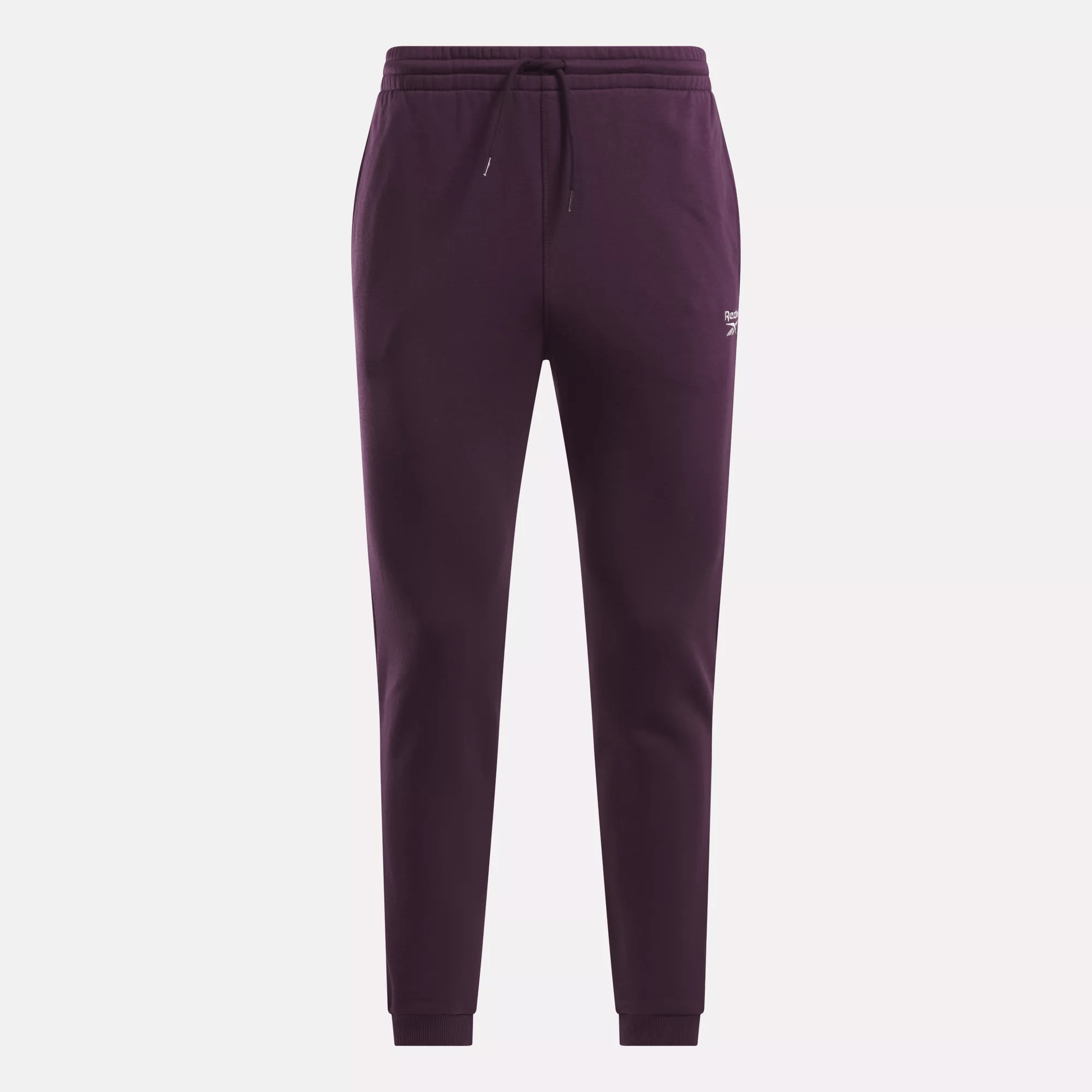 Reebok Men's Identity Small Logo Fleece Joggers Pants - Comfortable Athletic Lounge Pants for Running, Gym, and Casual Wear
