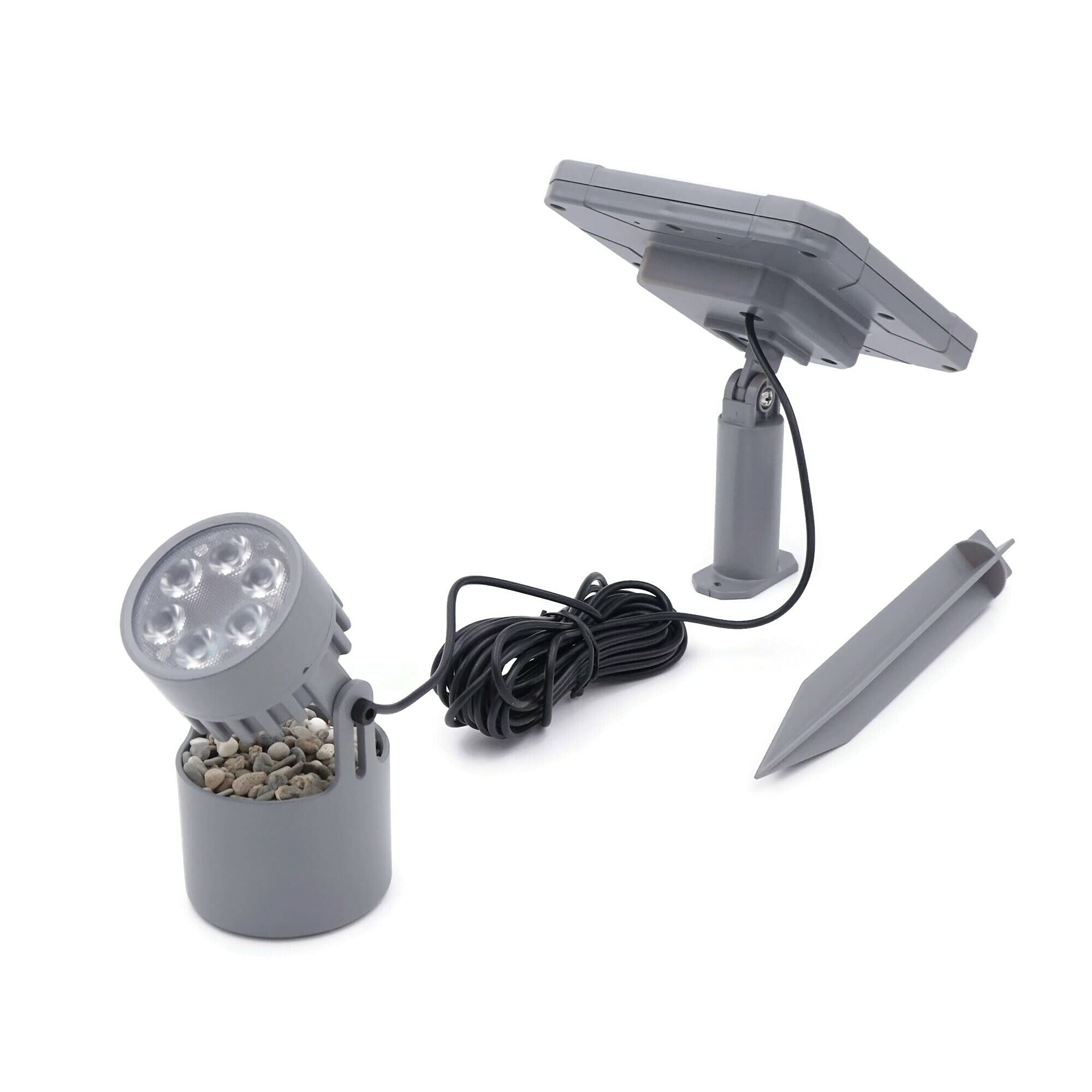 Solar Pond Lights - IP68 Waterproof 6LED Warm White Underwater Submersible Lights for Pools, Fountains & Garden Decor | Auto On/Off Solar Spotlight for Outdoor Landscape, Backyard & Patio Lighting