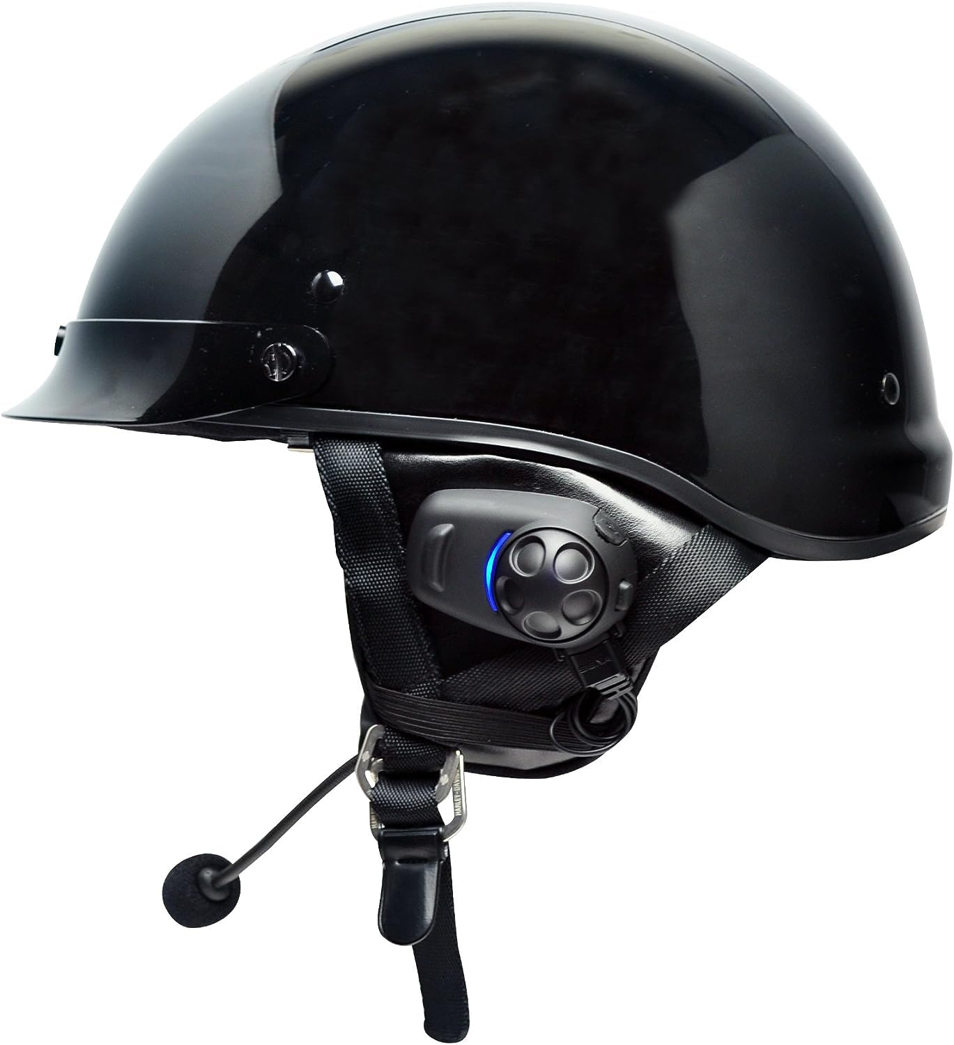 Sena SPH10H-FM-01 Motorcycle Bluetooth Headset with Intercom & FM Radio - Wireless Communication System for Half Helmets - Black - Perfect for Group Rides, Commuting & Hands-Free Calls