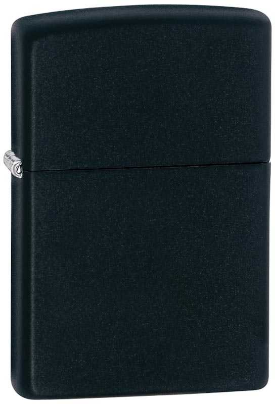 Zippo Black Matte Windproof Lighter - Refillable & Durable for Outdoor, Camping, Hiking & Everyday Use