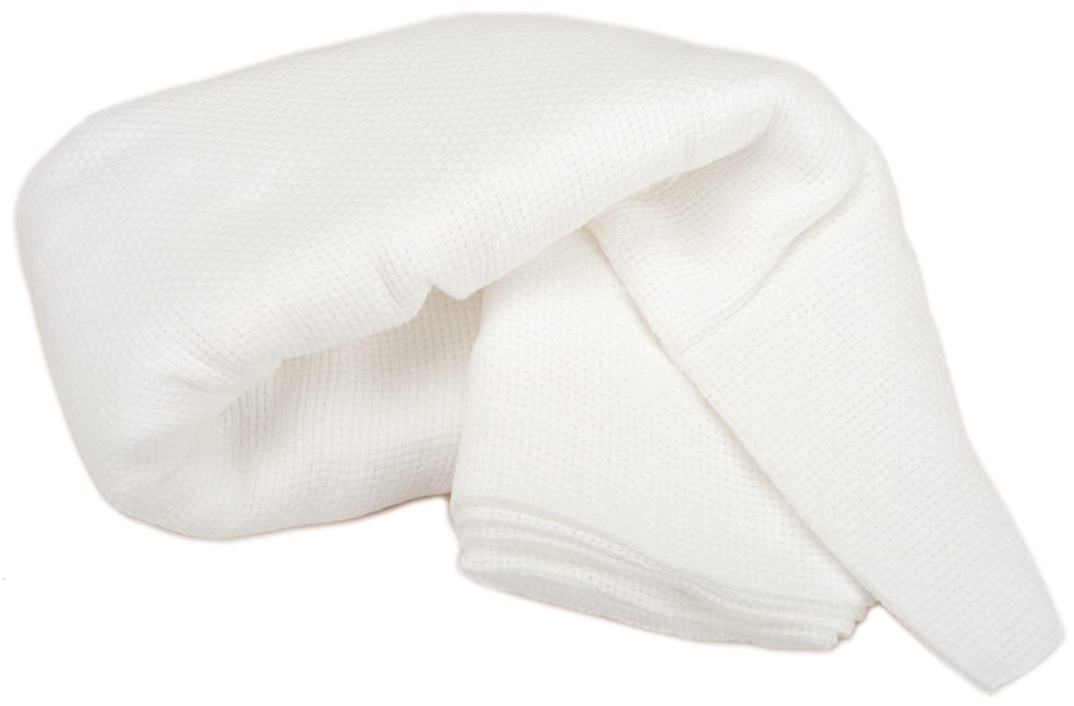 DMC Charles Craft Monk's Cloth Aida Fabric - 7 Count White - 60 Inch Wide for Needlepoint, Cross Stitch & Embroidery Projects