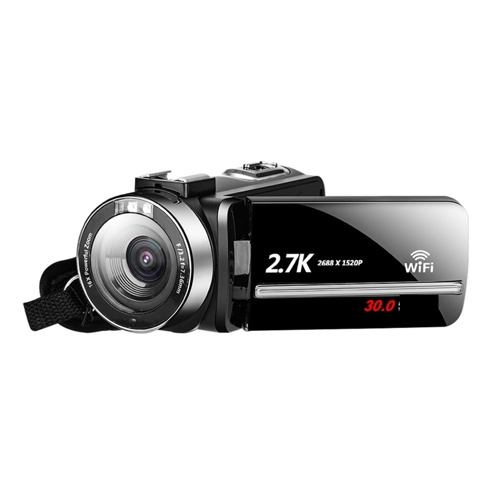 BODORME 2.7K HD Digital Video Camera Recorder - 30MP, 3.0