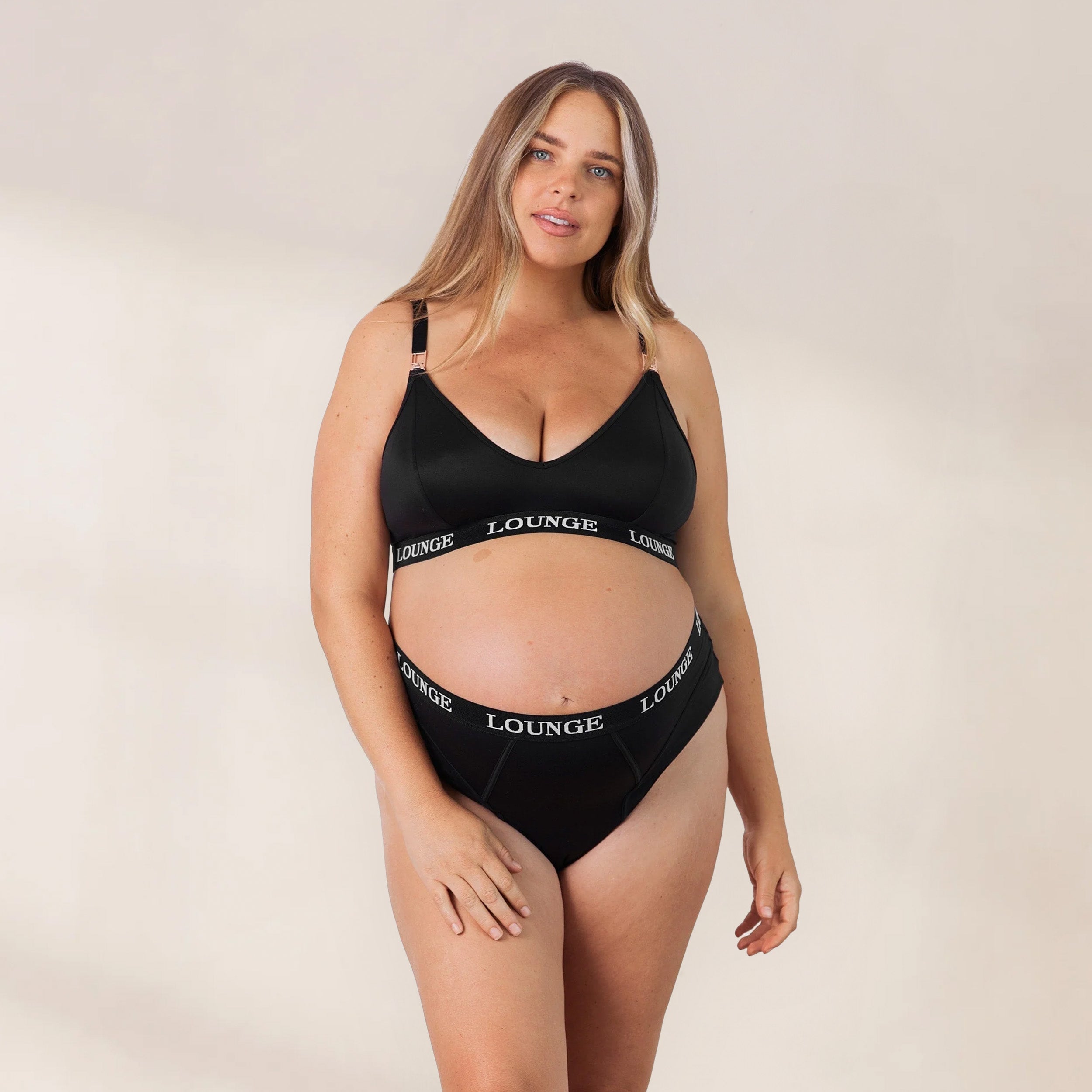 Nurture Nursing Bra - Comfortable Maternity Bra for Breastfeeding Moms - Black | Perfect for Daily Wear, Nursing at Home or On-the-Go