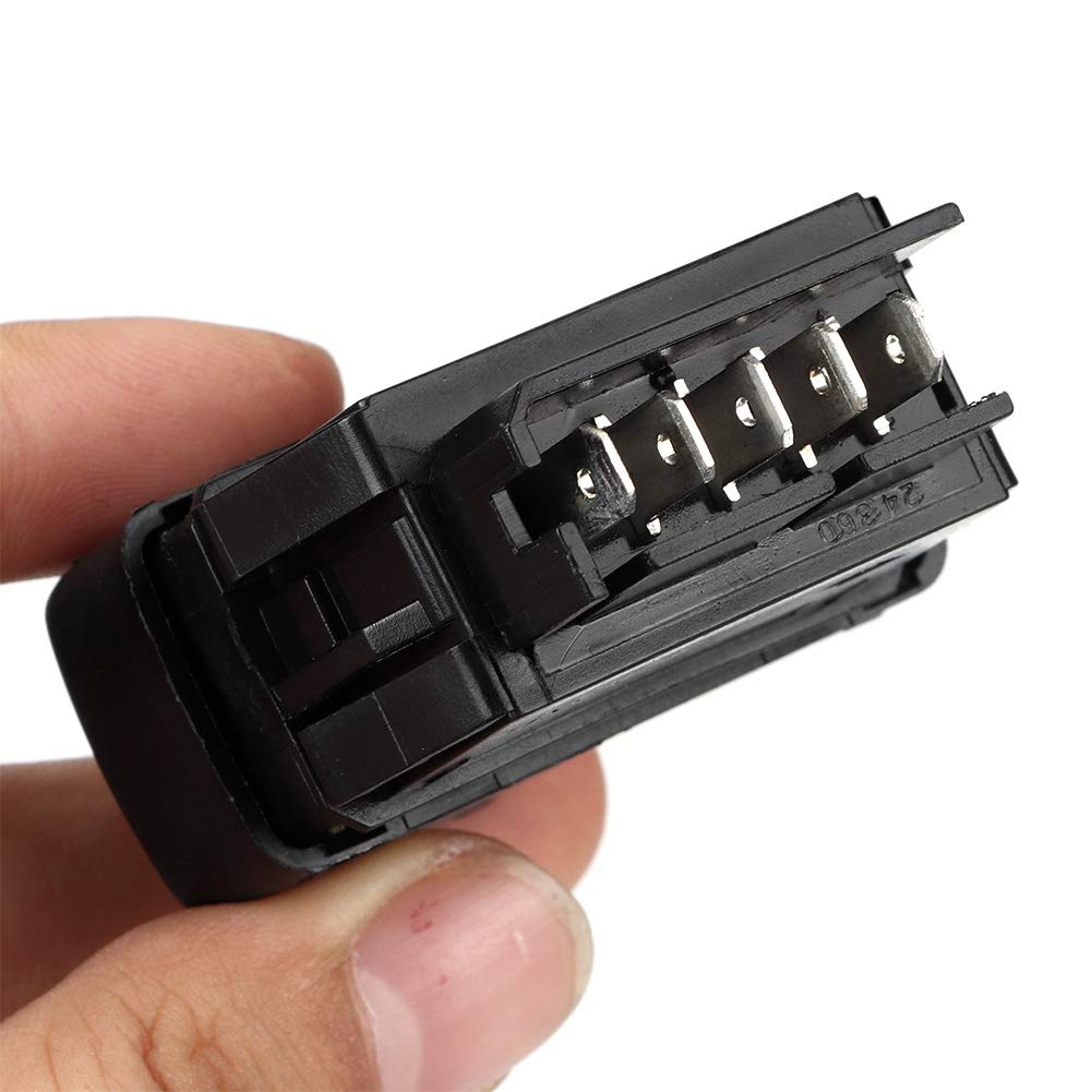 Qiilu 3-Piece Car Electric Window Switch Buttons (7700838100) - Power Window Switch Replacement Compatible with Renault Vehicles | Perfect for DIY Auto Repairs & Window Mechanism Upgrades