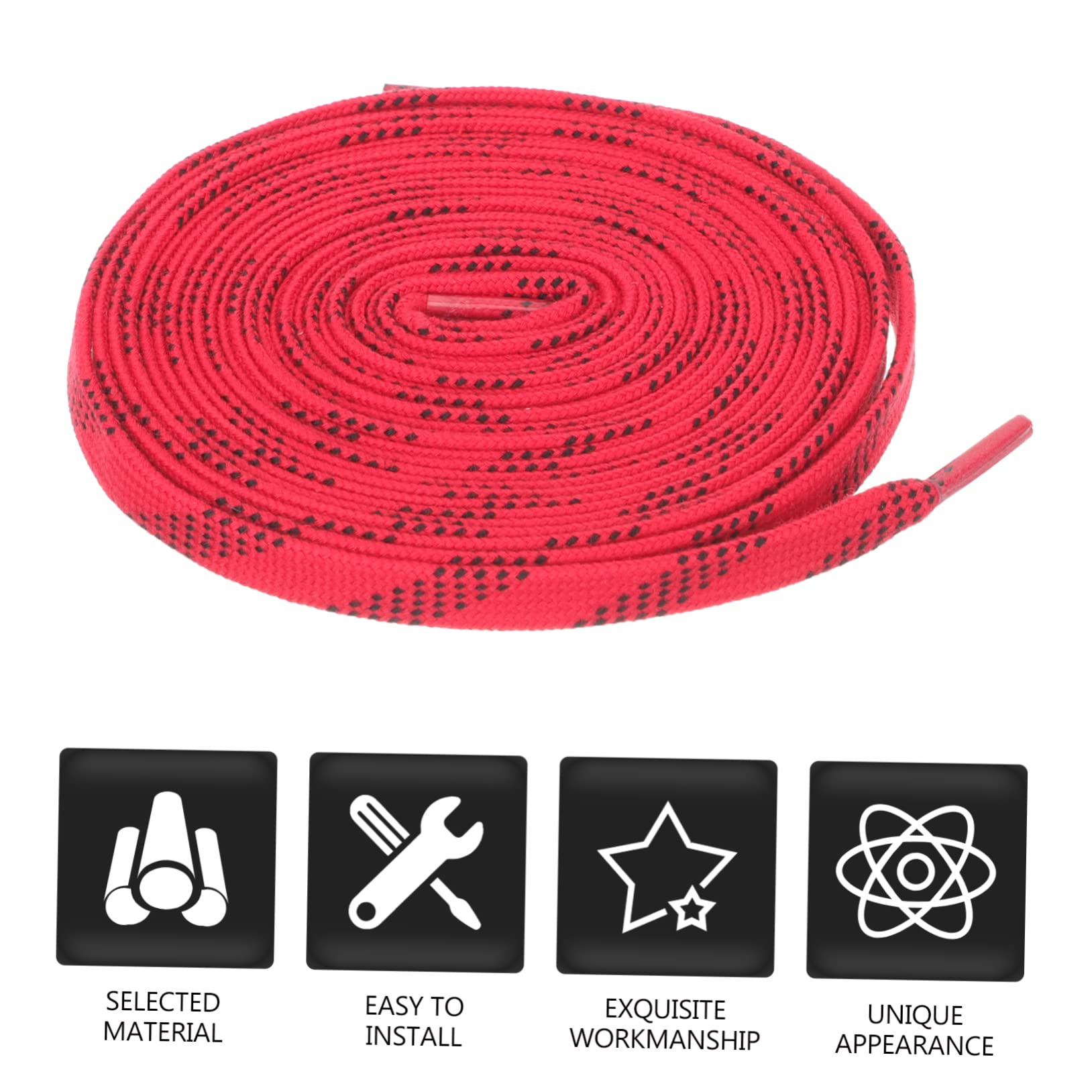 NOLITOY 5 Pairs Ski Skates Belt Athletic Shoe Laces - Flat Sports Shoelaces for Hockey, Roller Skating & Fashion Sneakers - Durable & Non-Slip Design for Active Lifestyles