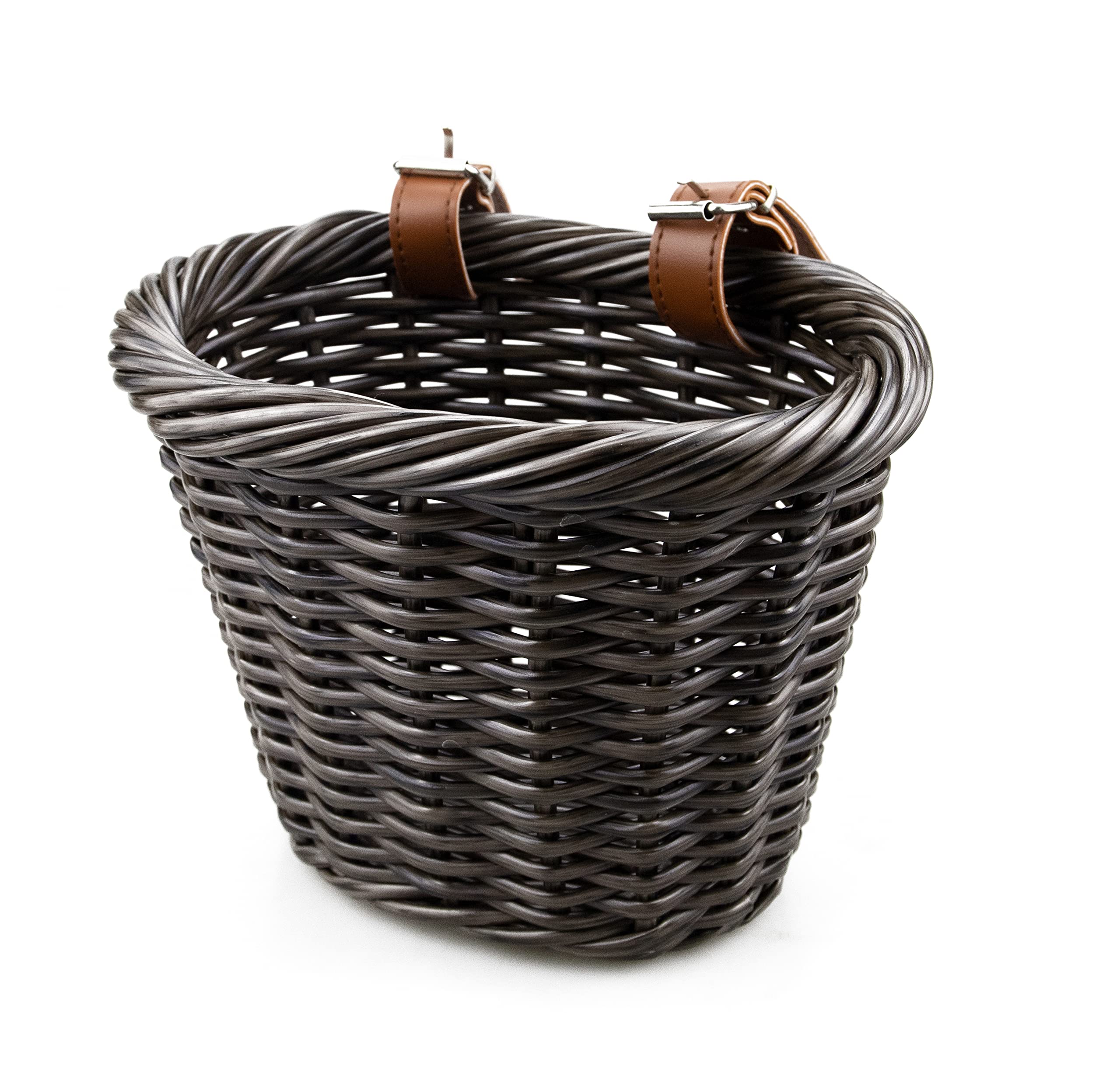 MEGHNA Woven Mini Bike Basket for Kids - Handlebar Basket for Boys & Girls Bicycles and Scooters - Multi-Color Options - Perfect for School, Park Rides, and Neighborhood Adventures