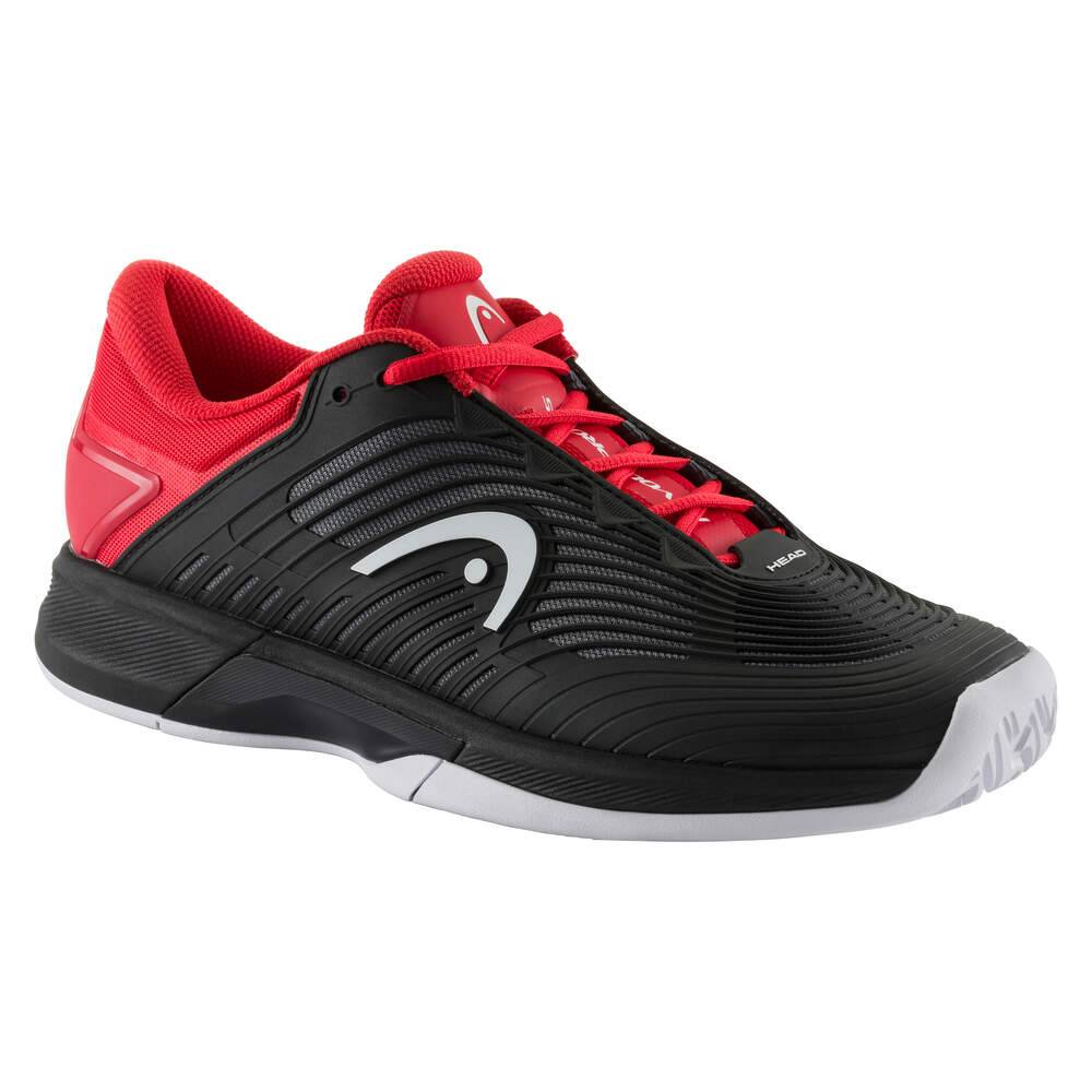 Head Revolt Pro 4.5 Men's Tennis Shoes - Lightweight Performance Court Shoes for Men (Black/Red) | Perfect for Competitive Matches & Casual Play