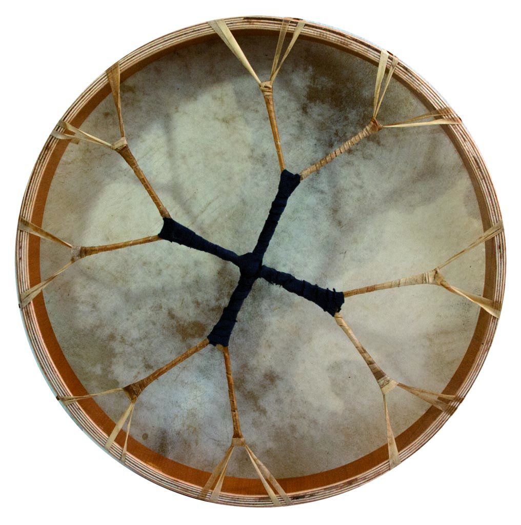 Handmade 20 Inch Shamanic Round Frame Drum with Goat Skin - Perfect for Meditation, Rituals & Sound Healing Therapy