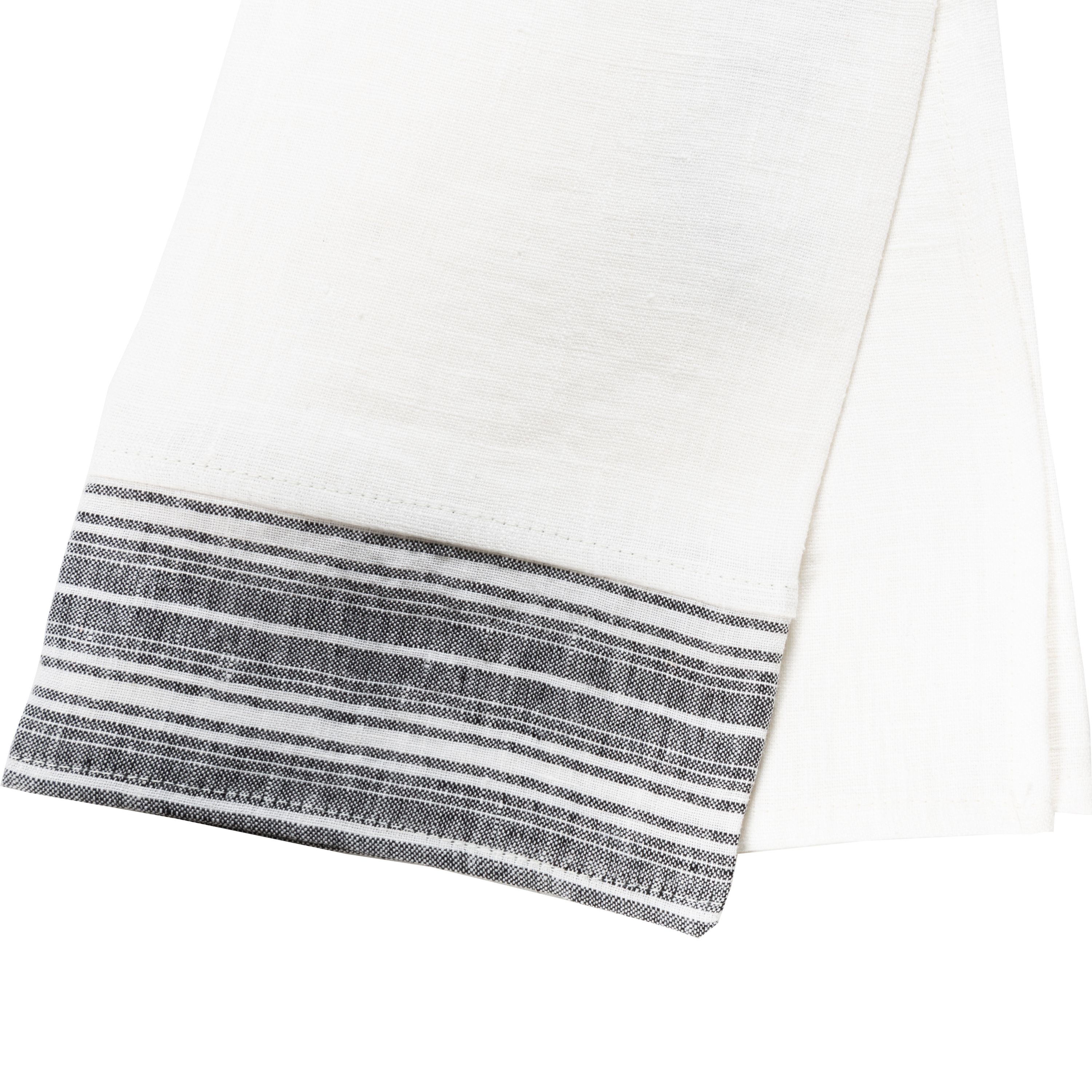 Premium Linen Border Guest Towel Set - Soft & Absorbent Bathroom Hand Towels for Home, Hotel & Spa - Elegant Decorative Towels for Guest Bathroom & Powder Room
