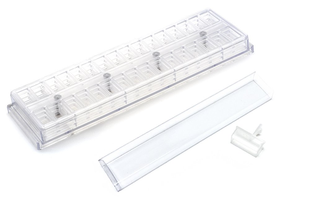 32-Piece 6-Inch Flip Top Containers with Caps & Pavilion Shelf Organizer - Perfect for Pantry, Kitchen, and Bathroom Storage