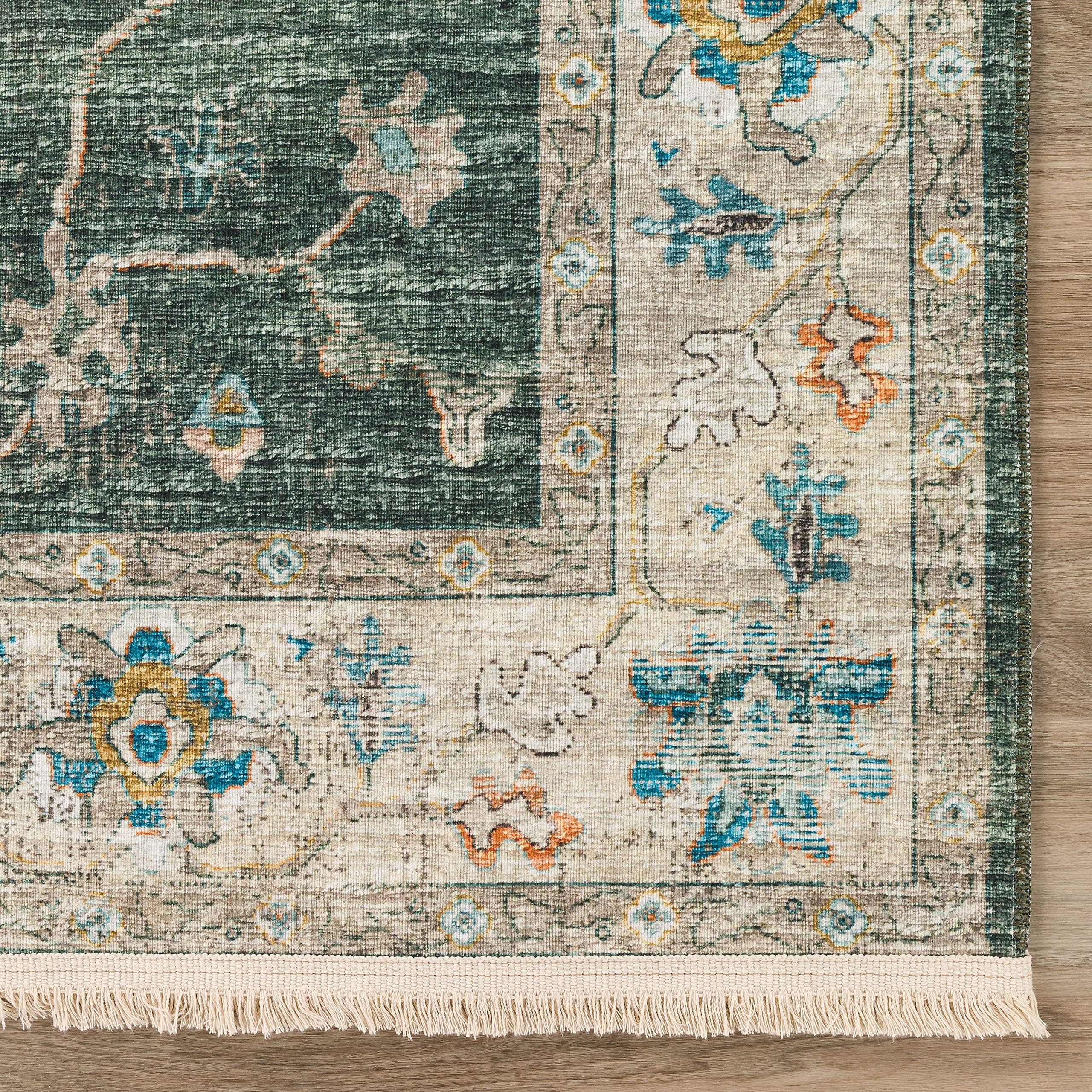 Addison Rugs Sterling AST36 Forest Green 8' x 10' Area Rug - Soft & Durable for Living Room, Bedroom, Dining Room Decor