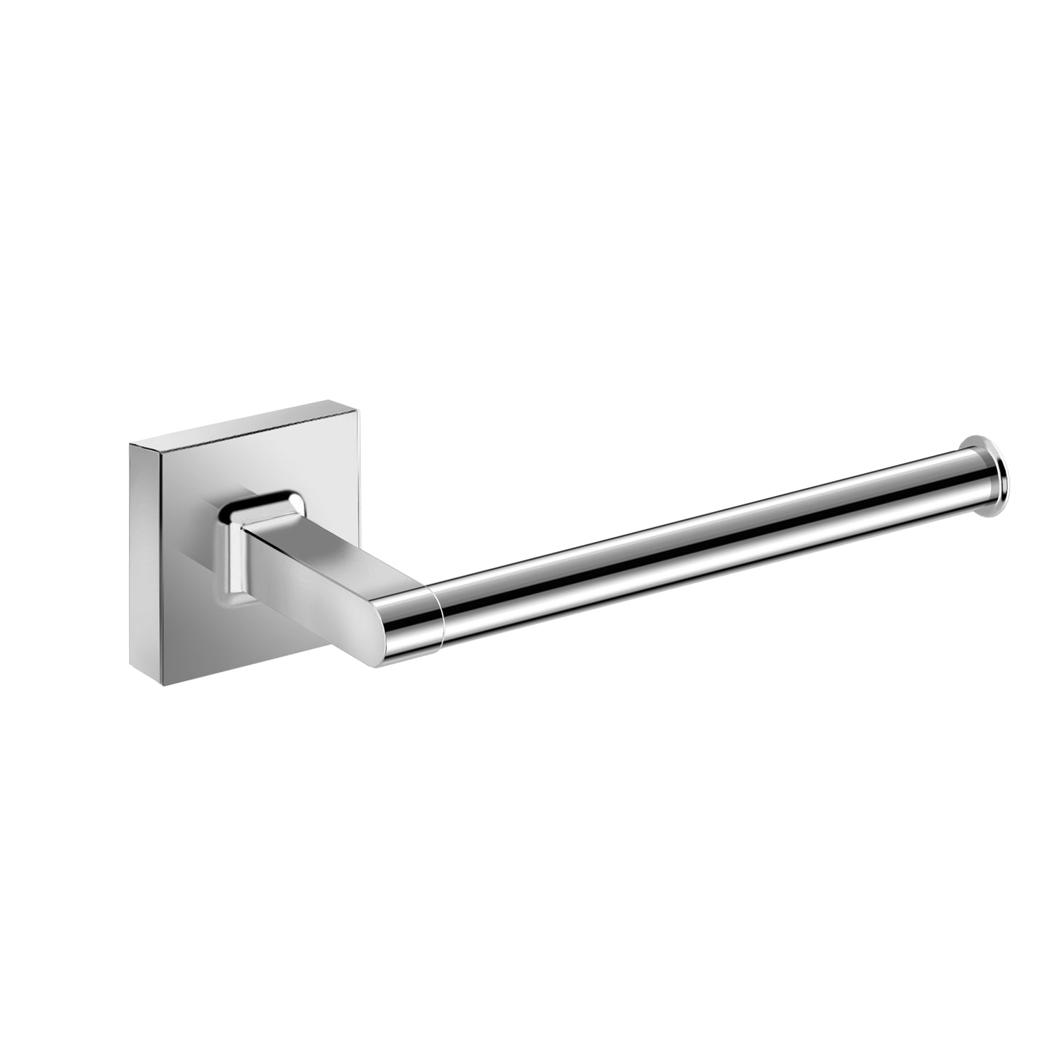 DAX Milano Wall Mount Toilet Paper Holder - Right Opening Square Line Design with Brass Body & Chrome Finish (2.75
