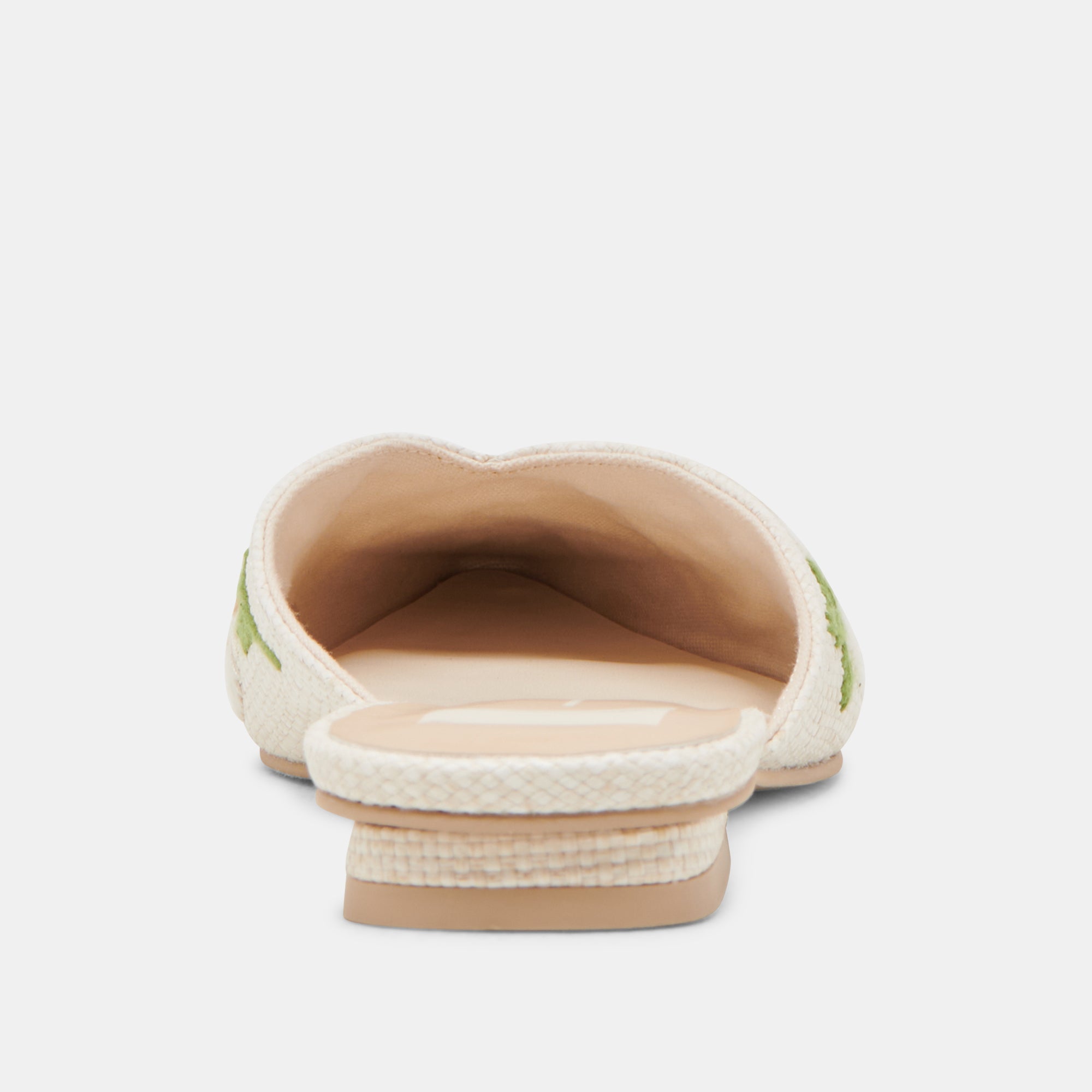 ELM FLATS White Floral Raffia Sandals - Women's Summer Beach Shoes for Casual Outings and Vacations