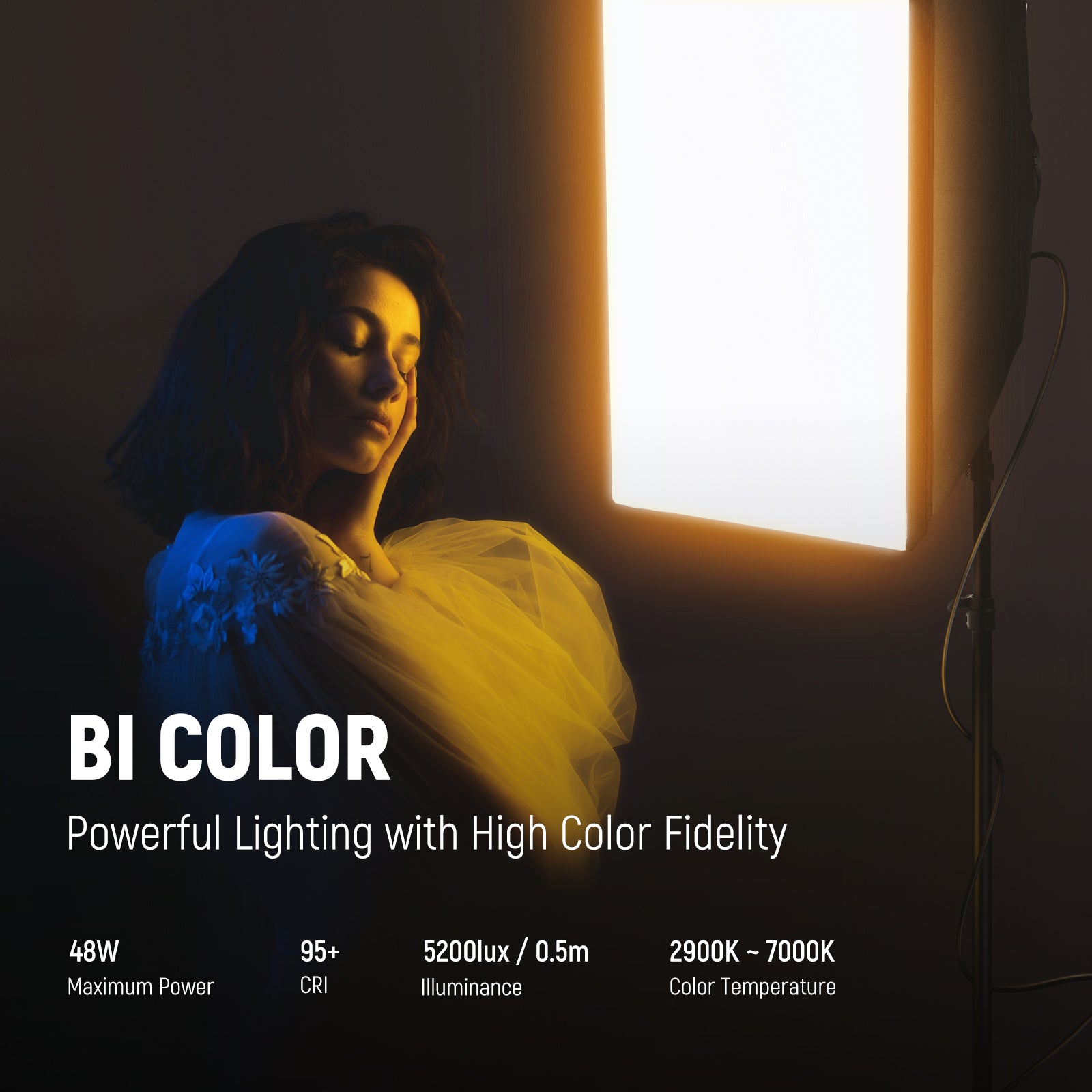 NEEWER NW48 II 2.4G Wireless LED Softbox Lighting Kit with Adjustable Brightness for Photography, Videography, and Live Streaming - Perfect for YouTube, TikTok, and Studio Productions