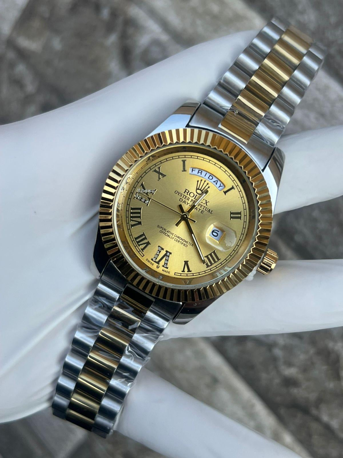 Luxury Rolex Watches with Roman Numerals - Elegant Timepieces for Men & Women | Perfect for Formal Events, Business Meetings & Special Occasions
