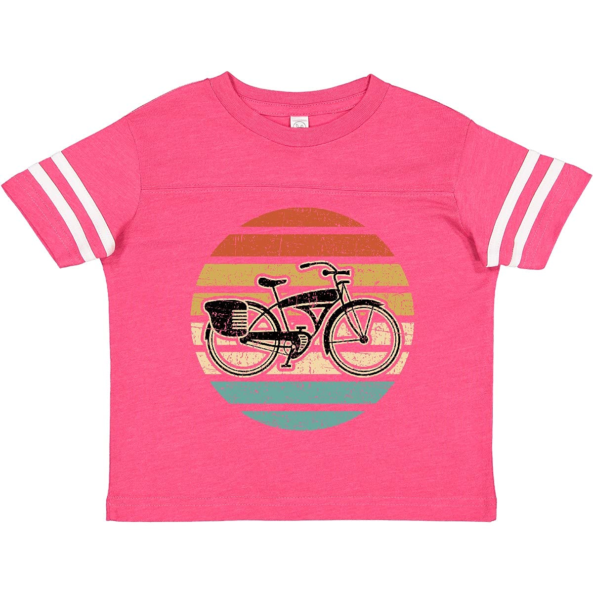 Inktastic Vintage Bicycle Design Toddler T-Shirt - Cute Cycling Themed Tee for Kids | Perfect for Bike Rides, Playdates & Casual Outfits