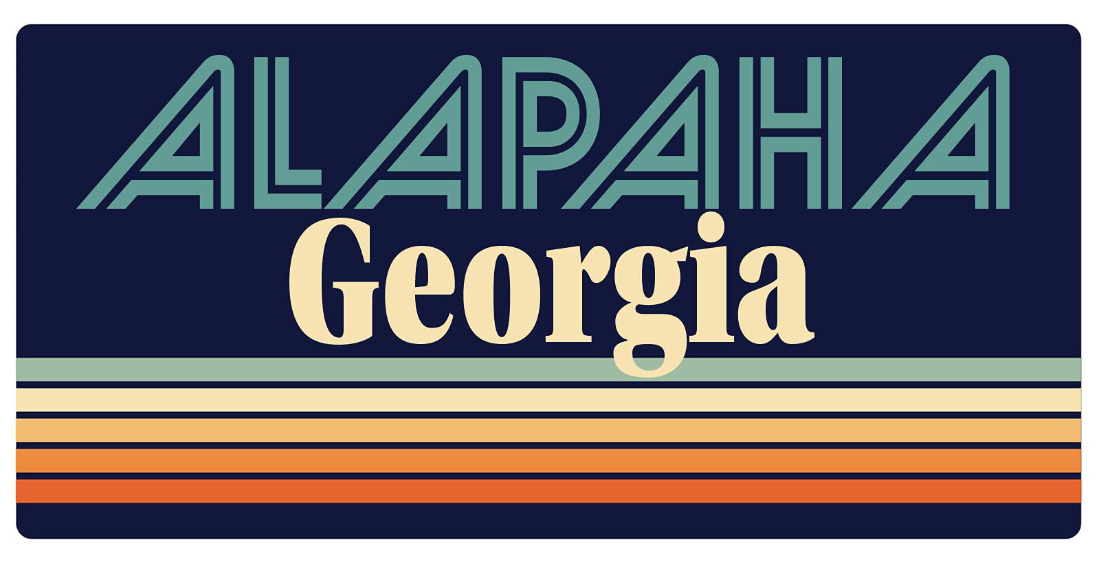 Vintage Alapaha Georgia 5 x 2.5-Inch Refrigerator Magnet - Retro Souvenir Fridge Decor for Home, Office & Travel Memories