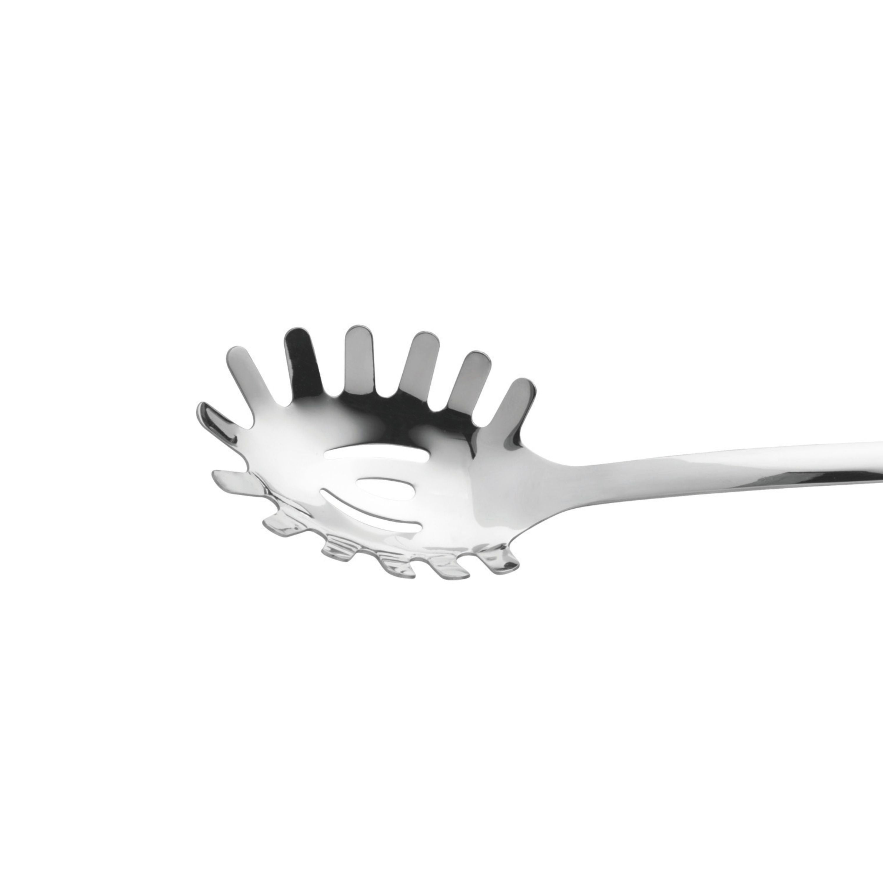 BergHOFF Essentials 18/10 Stainless Steel Pasta Spoon Server - 13 Inch Silver Kitchen Utensil for Cooking, Serving Spaghetti & Pasta - Perfect for Restaurants, Home Chefs & Dinner Parties