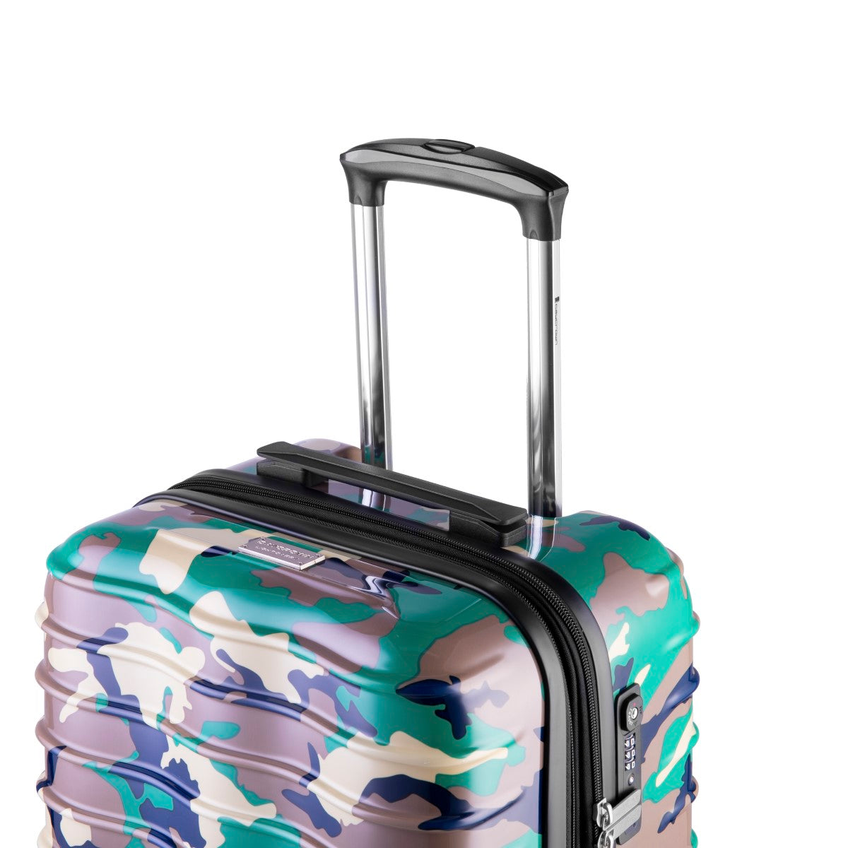 Daycrown 802 Carbon Fiber Texture Luggage - Lightweight Durable Suitcase for Travel, Business Trips & Vacations