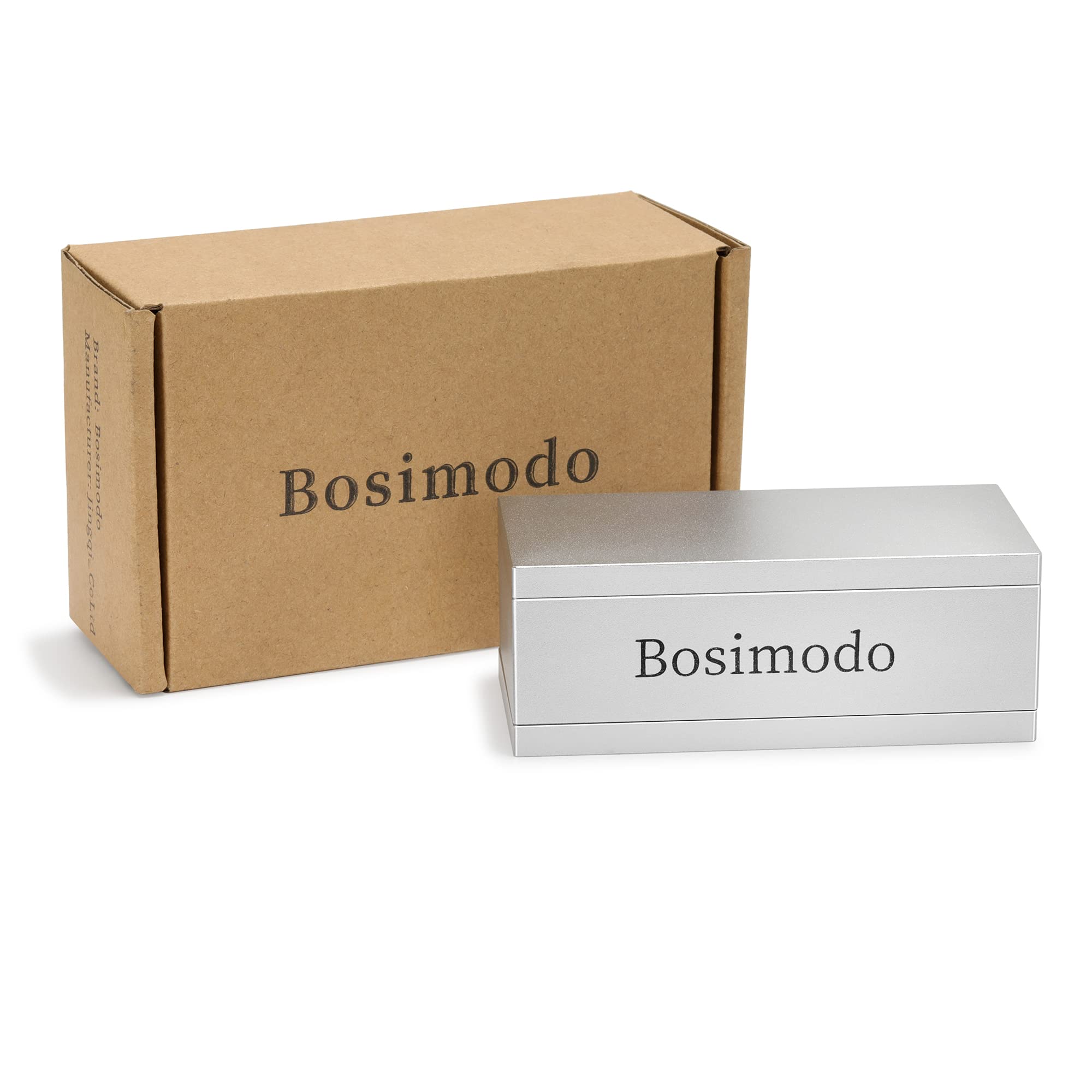 Bosimodo 2X4 Pre-Press Mold - Solid 6061 Aluminum Flower Pressing Mould for Rosin Extraction (Silvery White) - Perfect for DIY Cannabis Concentrates & Essential Oil Production