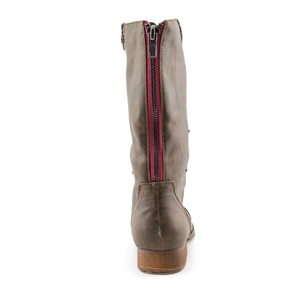 Madden Girl Women's Geirard Mid Calf Boots - Fashionable Ankle Boots for Women, Comfortable Chunky Heel, Stylish Winter & Fall Booties for Casual Outfits & Office Wear