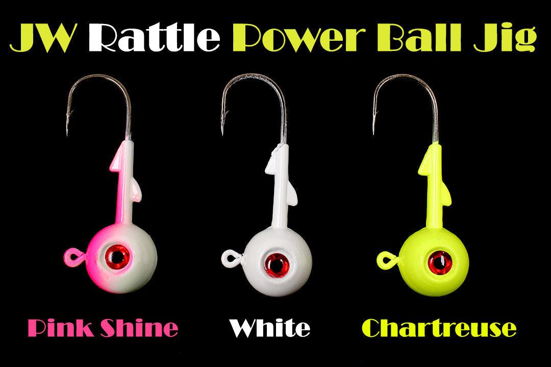 Jigging World Rattle Power Ball Jigs - Saltwater Fishing Lures for Bass, Snapper & Grouper - Perfect for Offshore & Inshore Fishing Trips